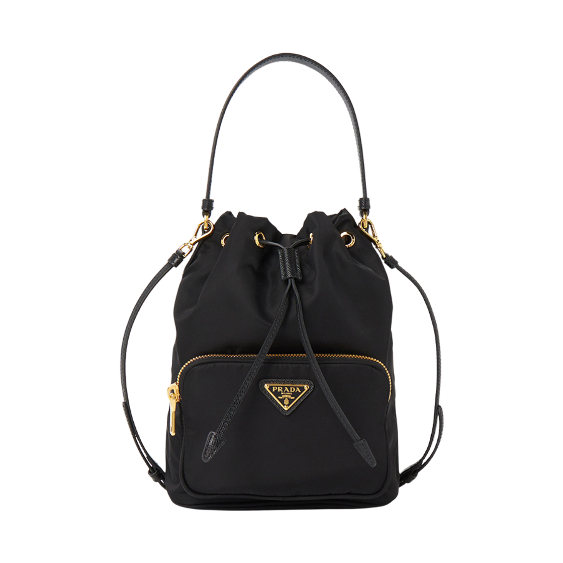 [25% 쿠폰] 프라다 듀엣 리나일론 숄더백 블랙 골드([25% 쿠폰] Prada Duet Re-Nylon Shoulder Bag Black Gold) - 2