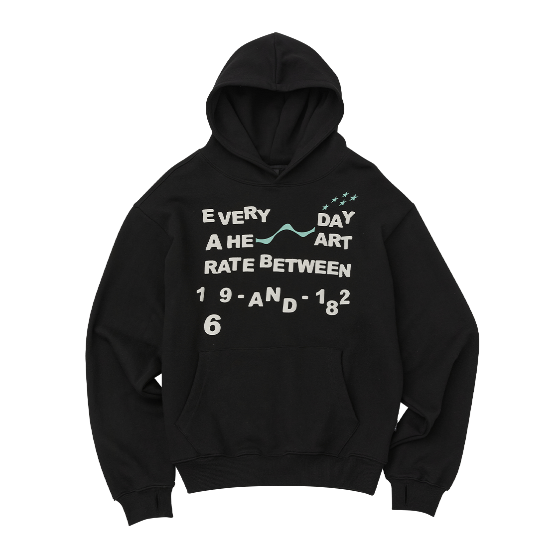 엠아이엠 퍼프 프린트 후디_블랙(MIM Puff Print Hoodie_Black) - 1