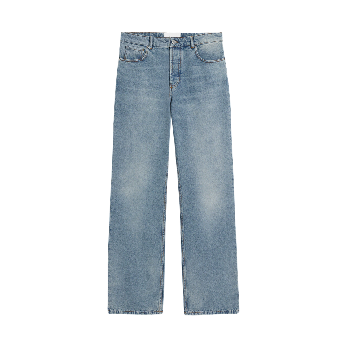HTR936-DE0046-480 AMI Blue Large Fit Cotton Jeans Used Blue