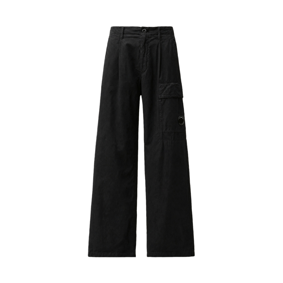 21CMPA111A110324G999 C.P. Company Micro-Reps Boxy Pleats Cargo Pants Black - 26FW