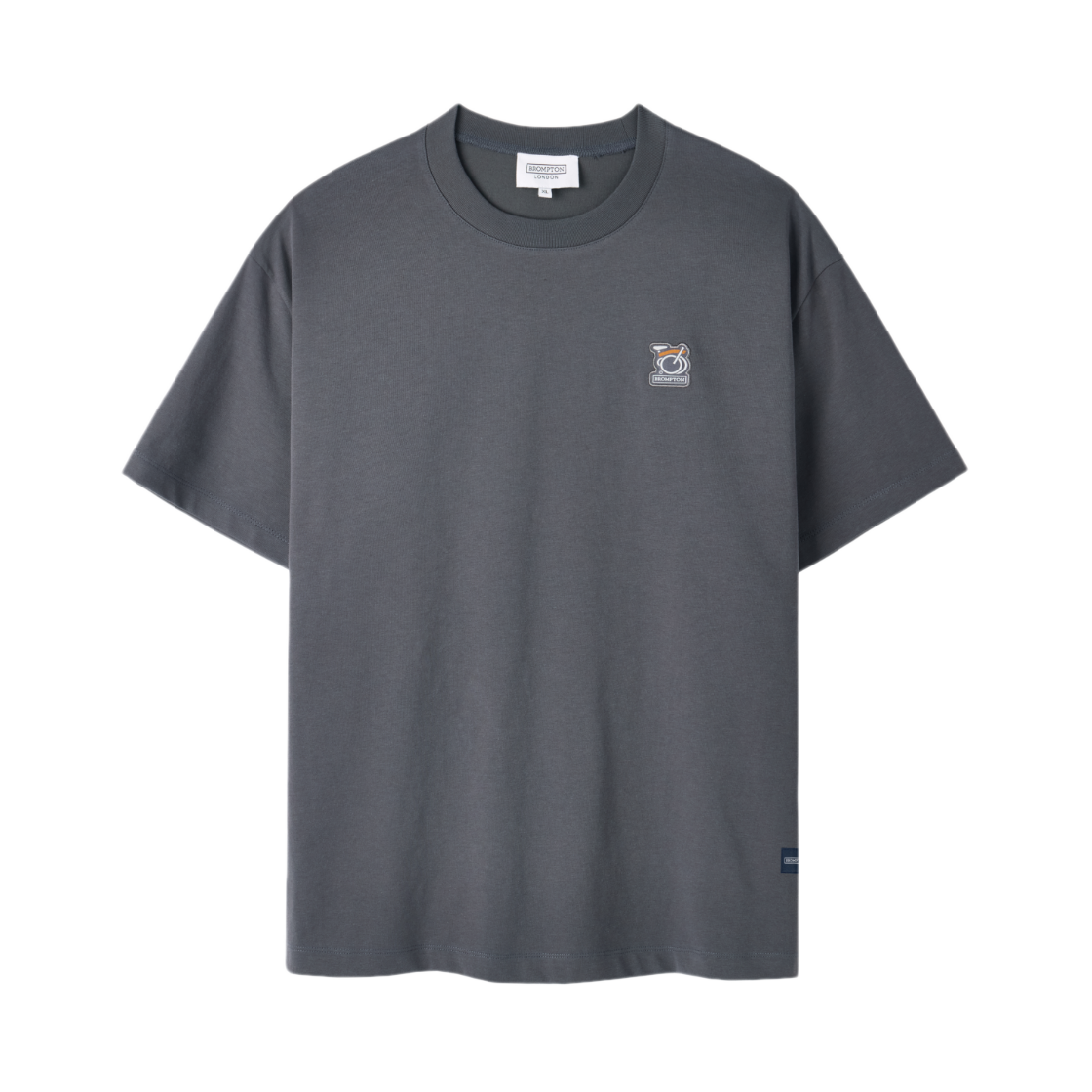 P262UTS130194 BROMPTON LONDON Bicycle Wappen Half Sleeve T-Shirt C Grey