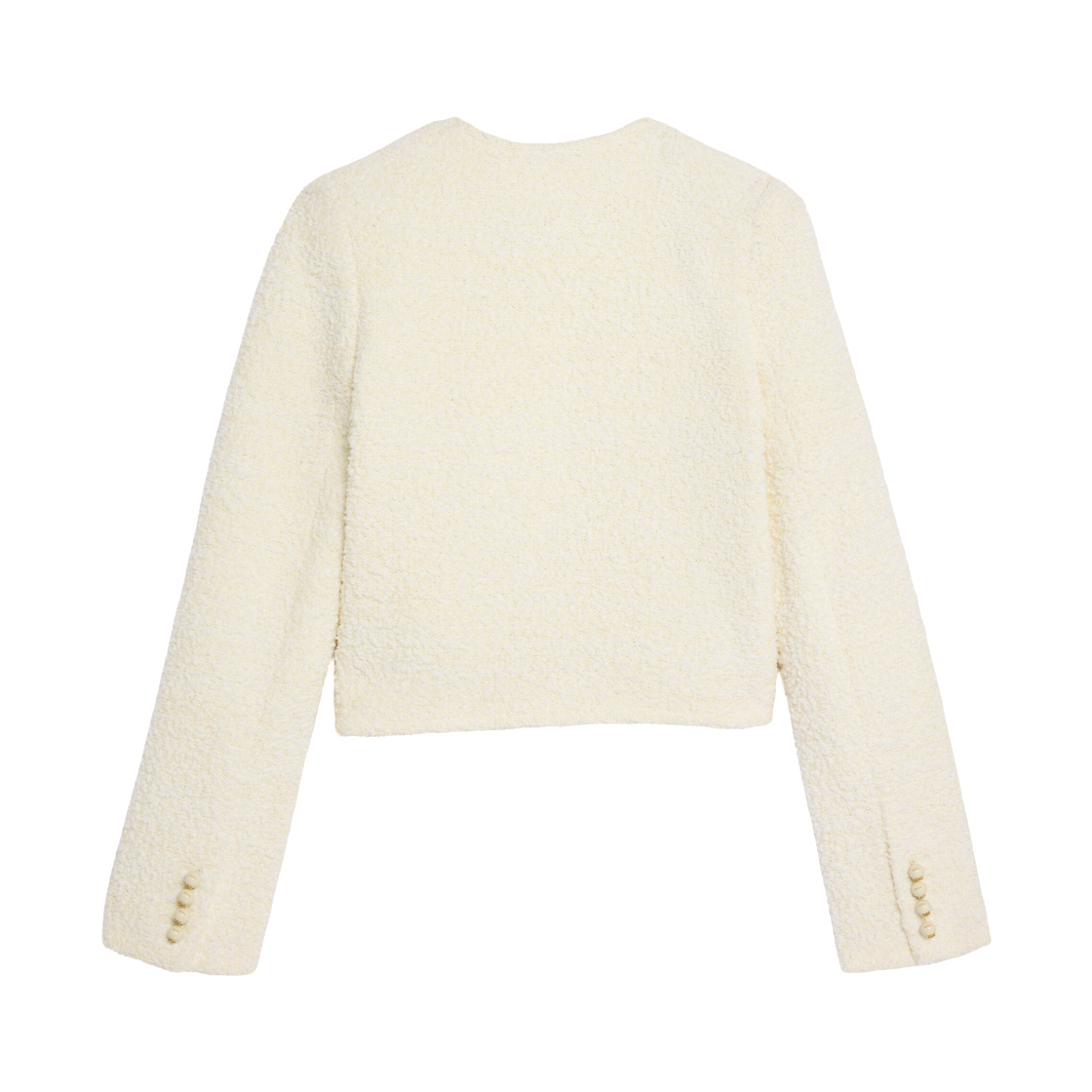 (W) 셀린느 아이콘 자켓 실크 나테 화이트((W) Celine Icone Jacket in Silk Natte White) - 2