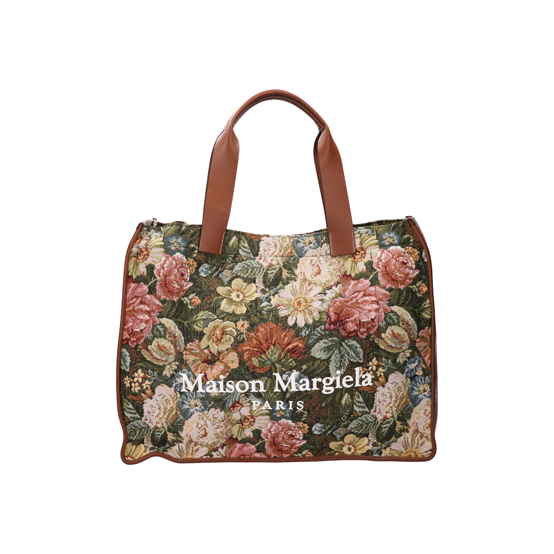 ITIT3QU7ODAN Maison Margiela SB2WC0003 Large Floral Fabric Shopping Bag