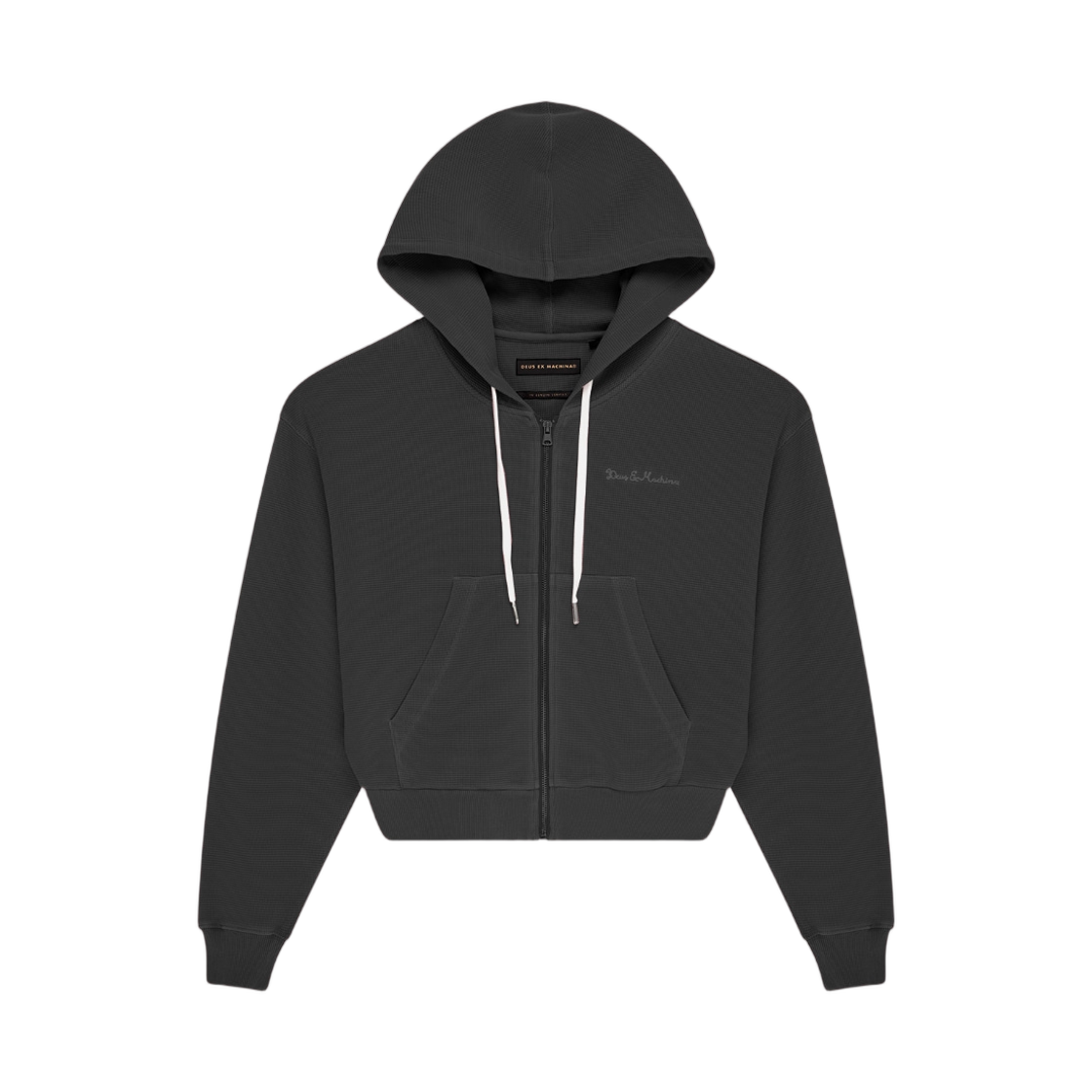 - (W) Deus Ex Machina Waffle Hoodie Charcoal