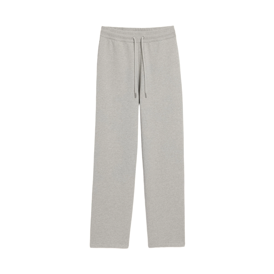 HTR856-730-0951 AMI Grey Cotton Track Pants with Ami De Coeur Heather Ash Grey