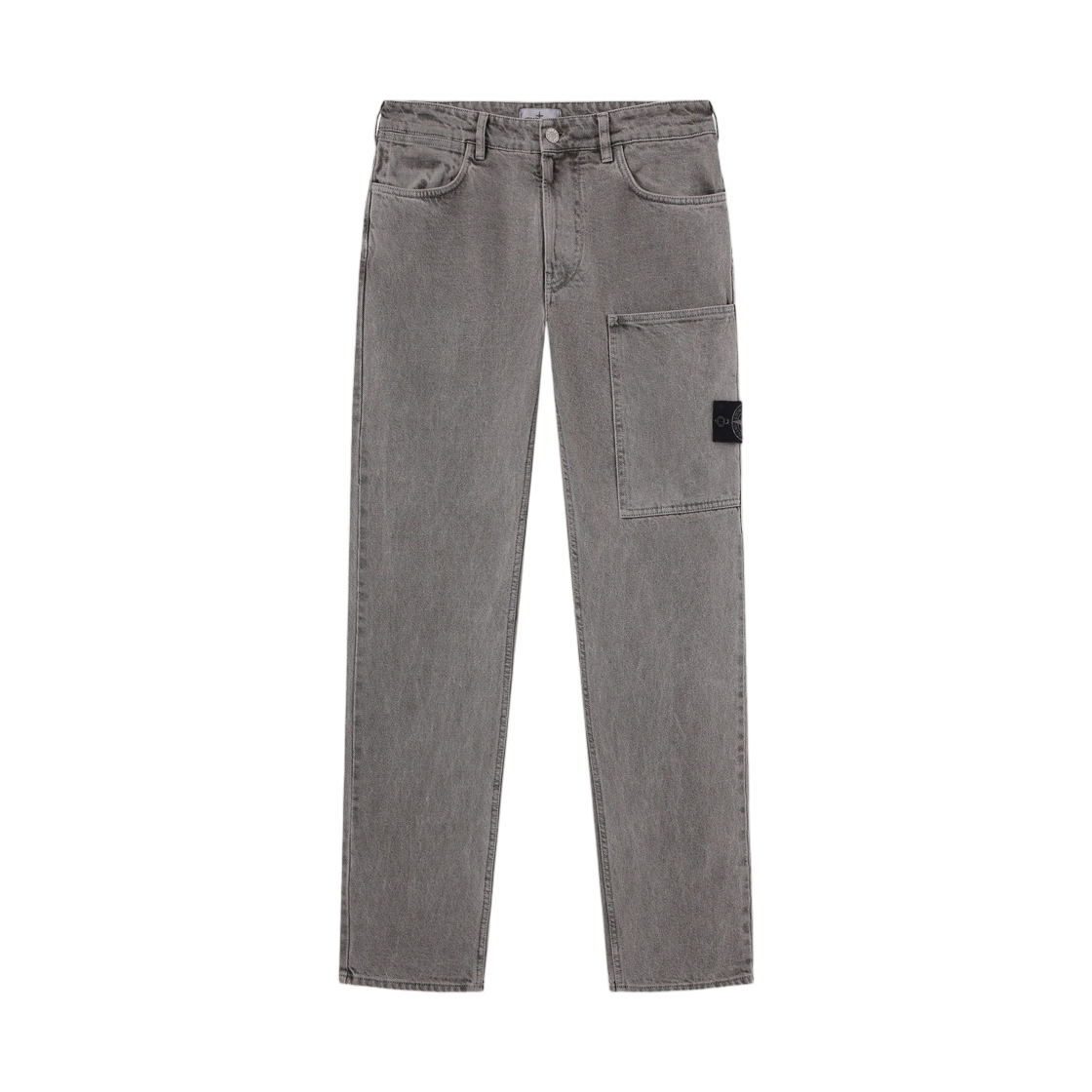 L2S1531000-37S00T4-V0060 Stone Island 3100037 Mineral Dyed Cotton Gabardine-TC Regular Straight-Fit Chino Trousers with Pockets Grey - 26FW