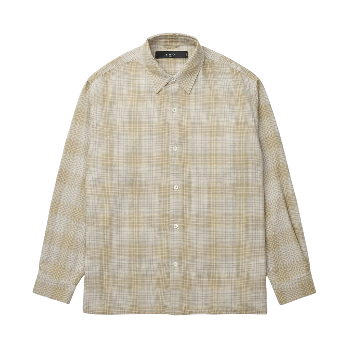 이로 트람 블리치 체크 셔츠 베이지(Iro Trame Bleached Check Shirt Beige)