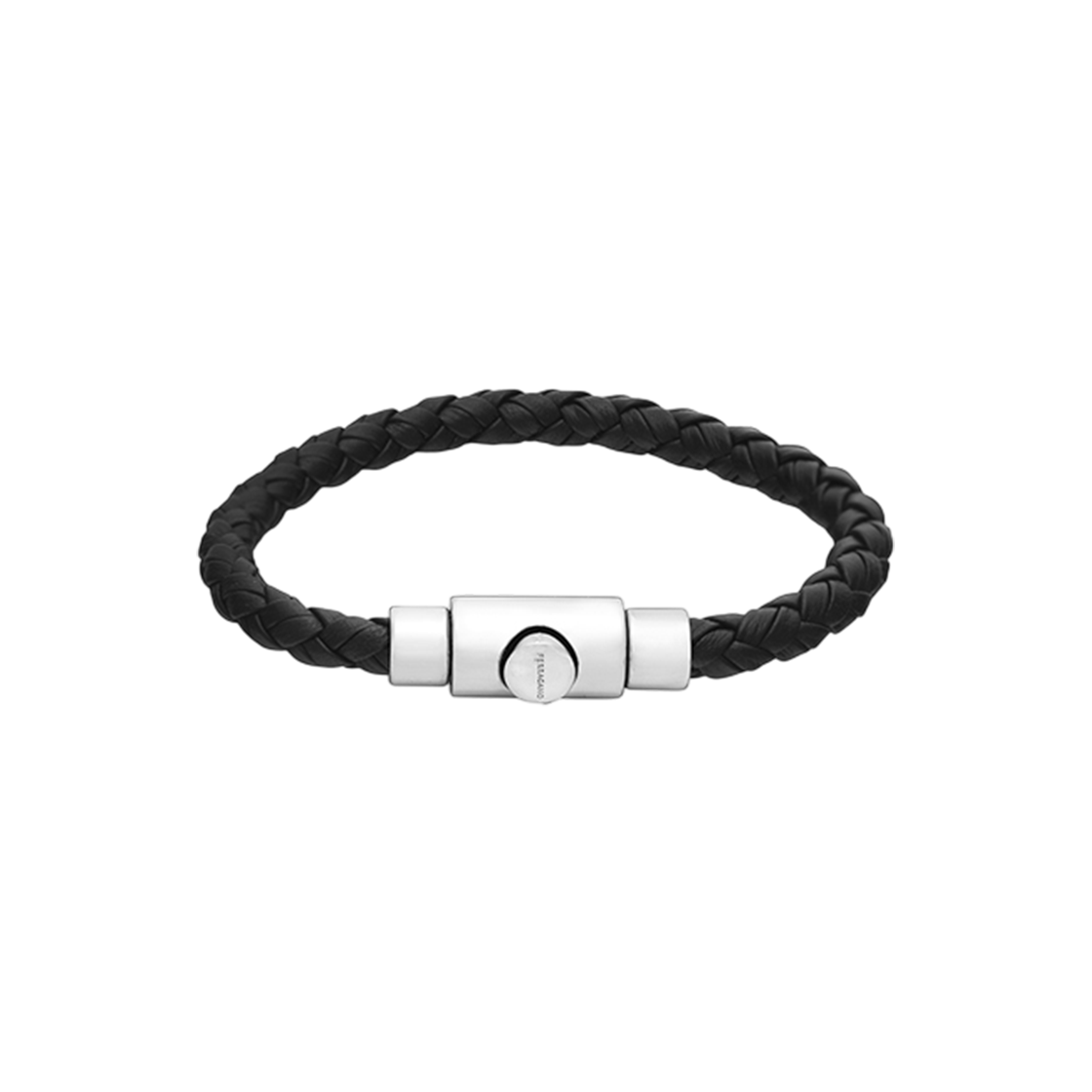[25% 쿠폰] 페라가모 브레이디드 레더 브레이슬릿 블랙([25% 쿠폰] Ferragamo Braided Leather Bracelet Black)