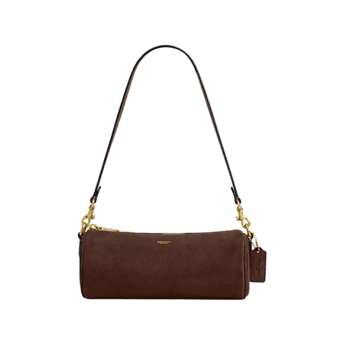 CDY81-B4Z5D Coach Barrel Bag B4 Dark Chocolate