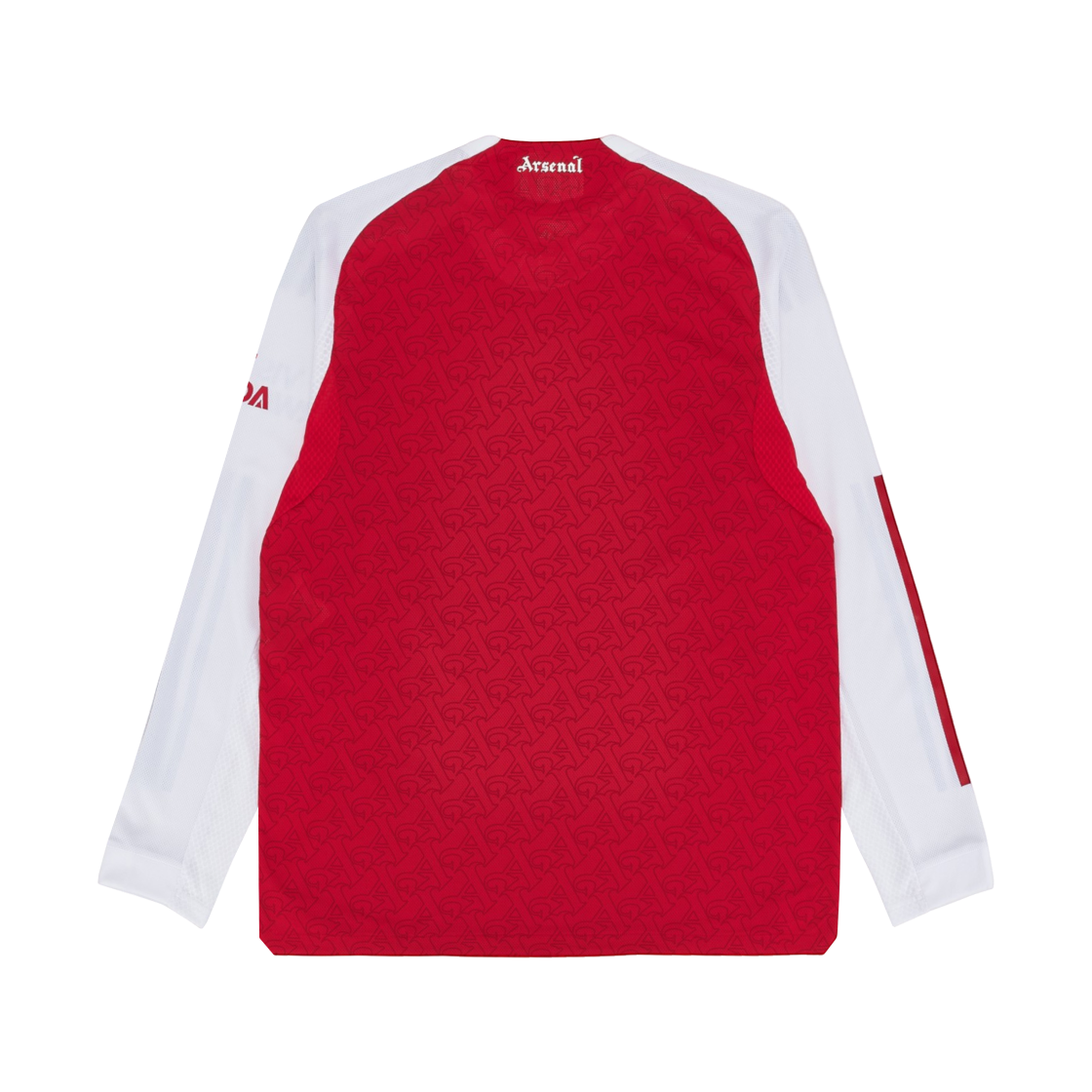 아디다스 아스널 2025/26 홈 어센틱 롱슬리브 저지 배러 스칼렛 화이트 - US 사이즈 (논 마킹 버전)(Adidas Arsenal 2025/26 Home Authentic Long Sleeve Jersey Better Scarlet White - US Sizing (Non Marking Ver.)) - 2
