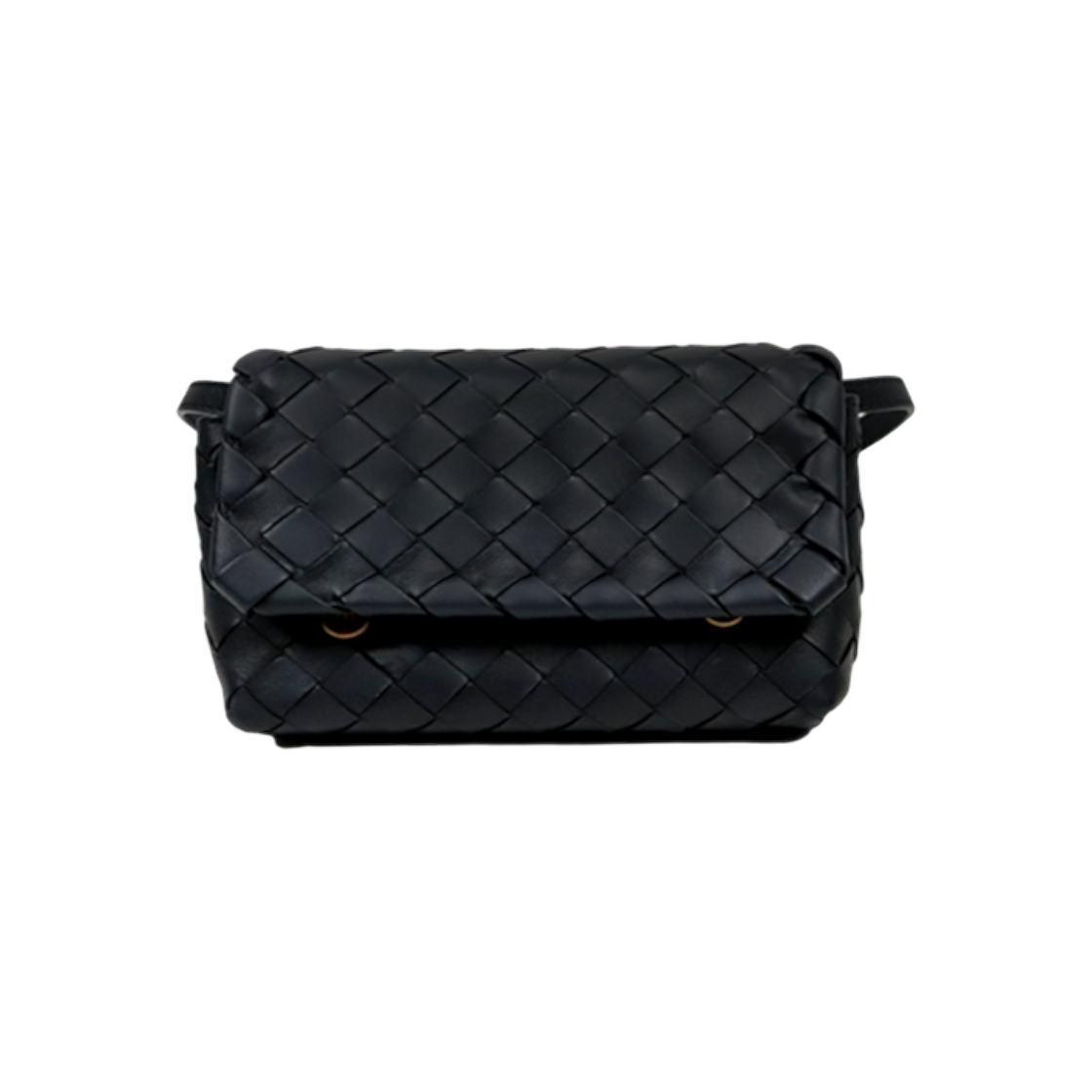 IT6WT8UF9JH8 Bottega Veneta Black Mini Intrecciato Crossbody Bag C-A64929