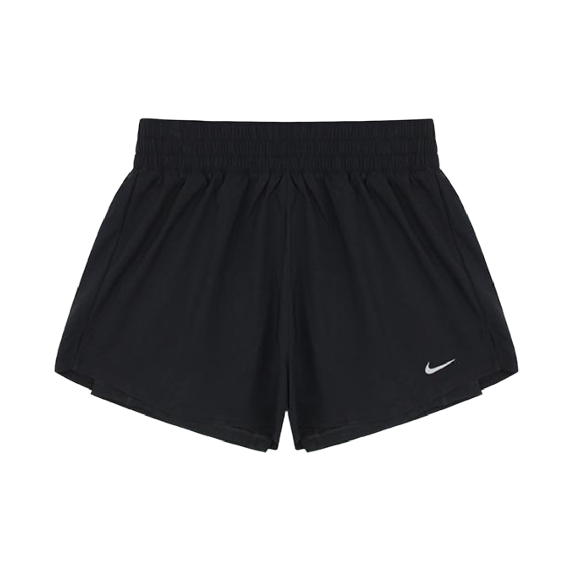 DX6016-010 (W) Nike One Dri-Fit High-Waisted 3 Inch 2-In-1 Shorts Black (DX6016-010)
