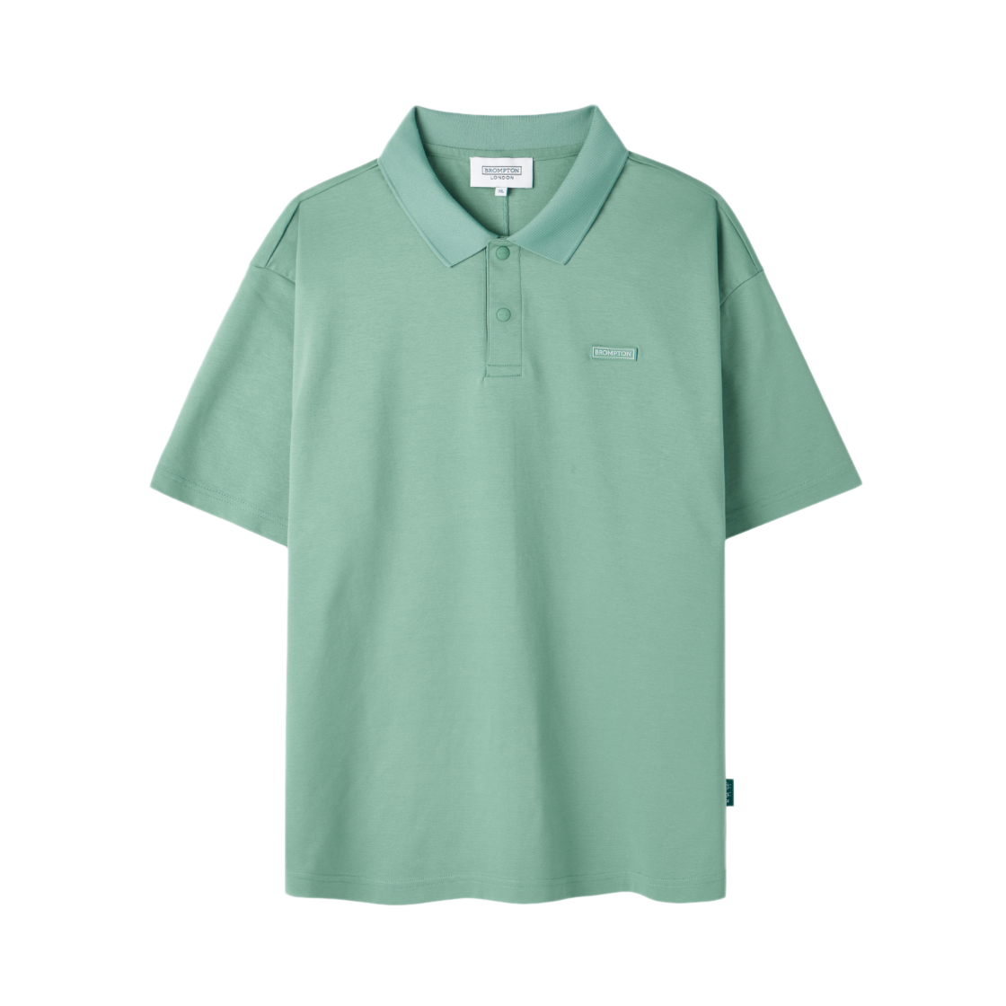 P262MPL136050 BROMPTON LONDON Supima Collar T-Shirt Green