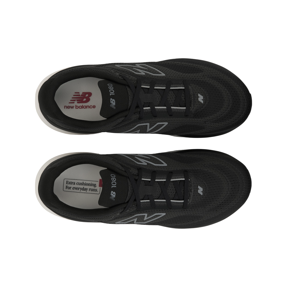 뉴발란스 1080v15 블랙 슬레이트 그레이 - 2E 와이드(New Balance 1080v15 Black Slate Grey - 2E Wide) - 5