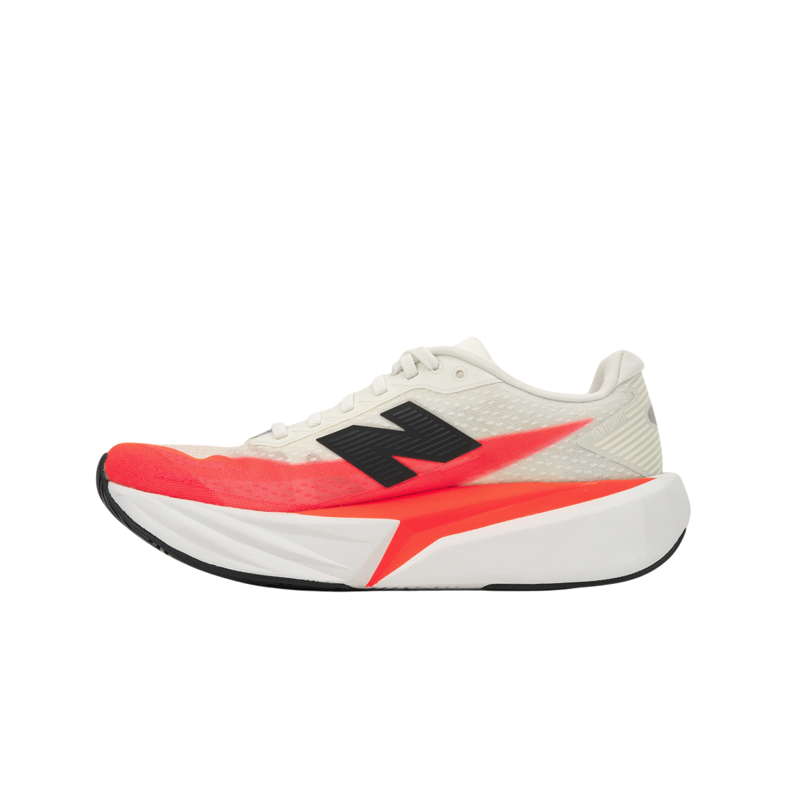 뉴발란스 퓨어셀 레벨 v5 얼젠트 레드 화이트 씨 솔트 - 2E 와이드(New Balance FuelCell Rebel v5 Urgent Red White Sea Salt - 2E Wide) - 3