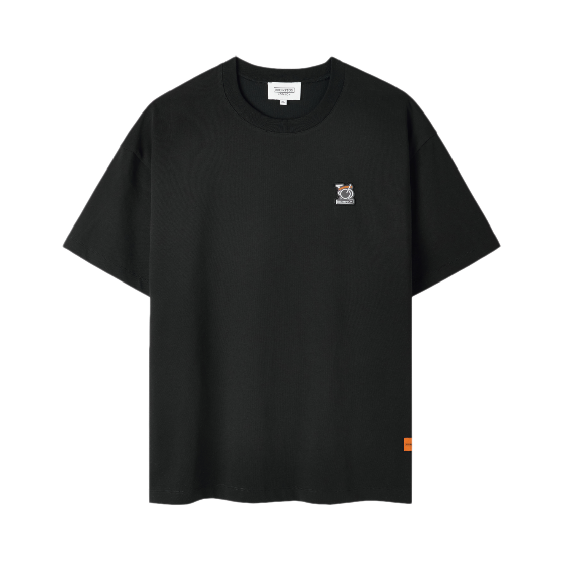 P262UTS130099 BROMPTON LONDON Bicycle Wappen Half Sleeve T-Shirt Black