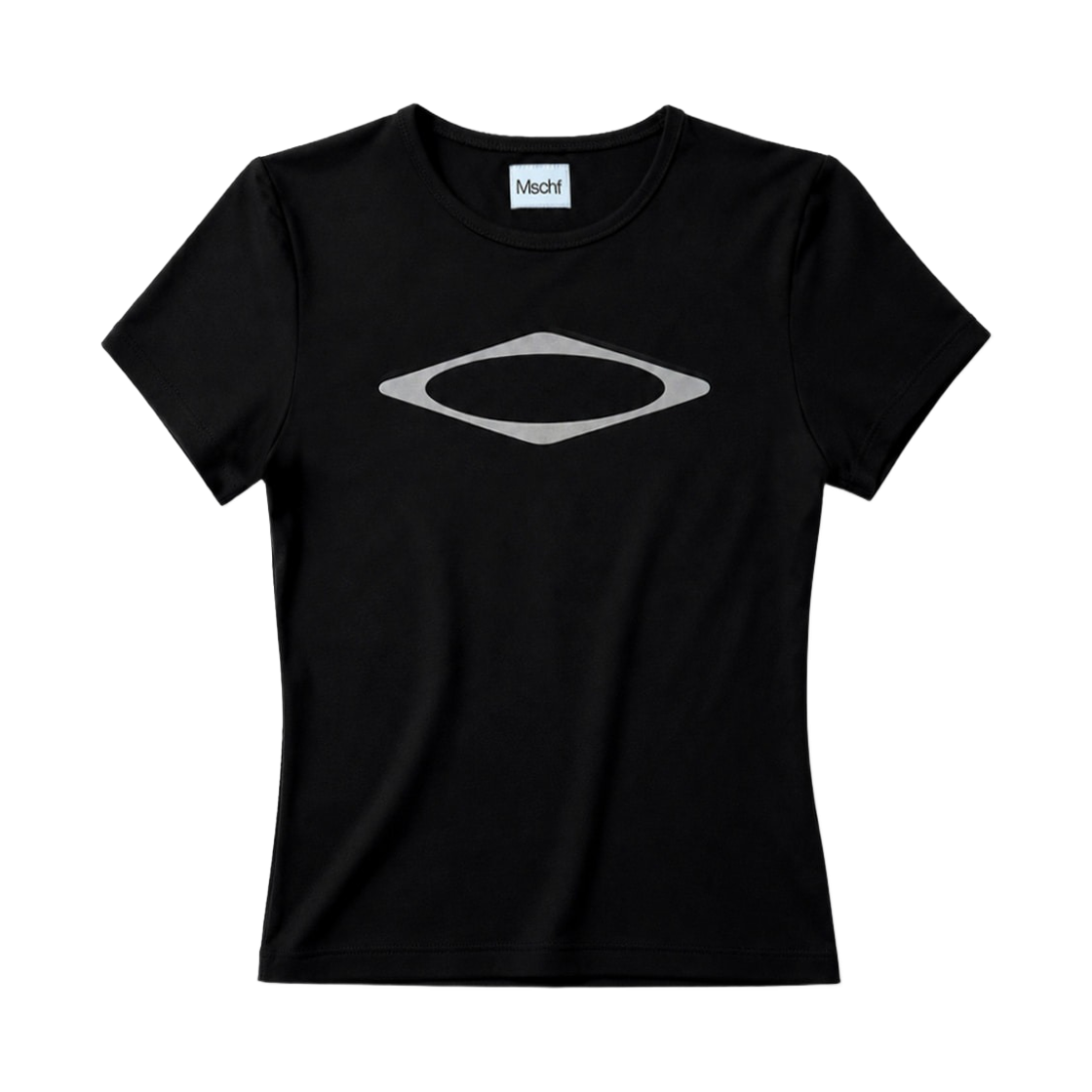 - (W) Mischief Rhombus Slim T-Shirt Black