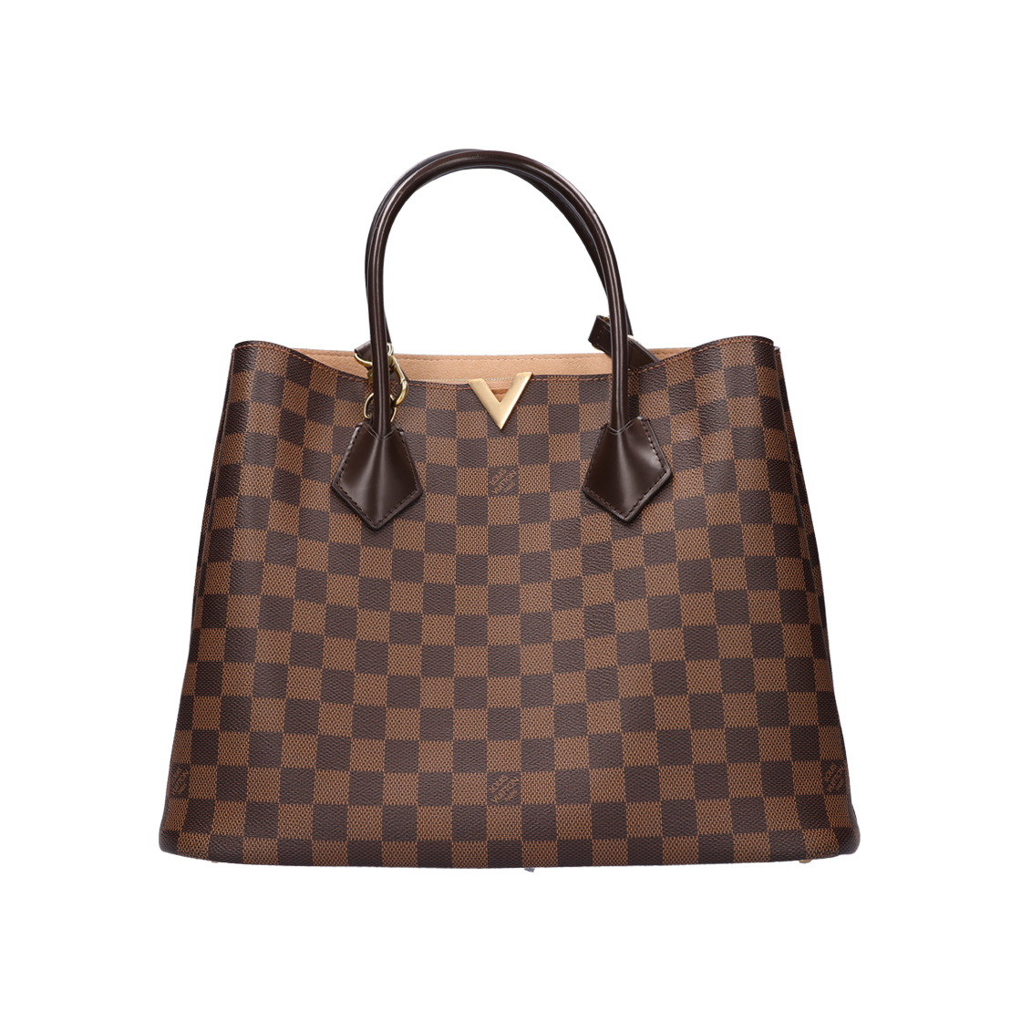 IT8OCM3NWWHJ Louis Vuitton N41435 Damier Kensington Tote Bag Brown