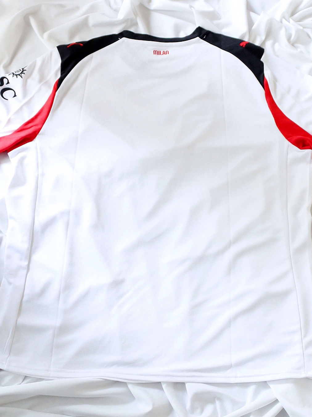 Puma AC Milan 2025/26 Away Replica Jersey White For All Time Red (Non Marking Ver.) 착용 스타일 - 2