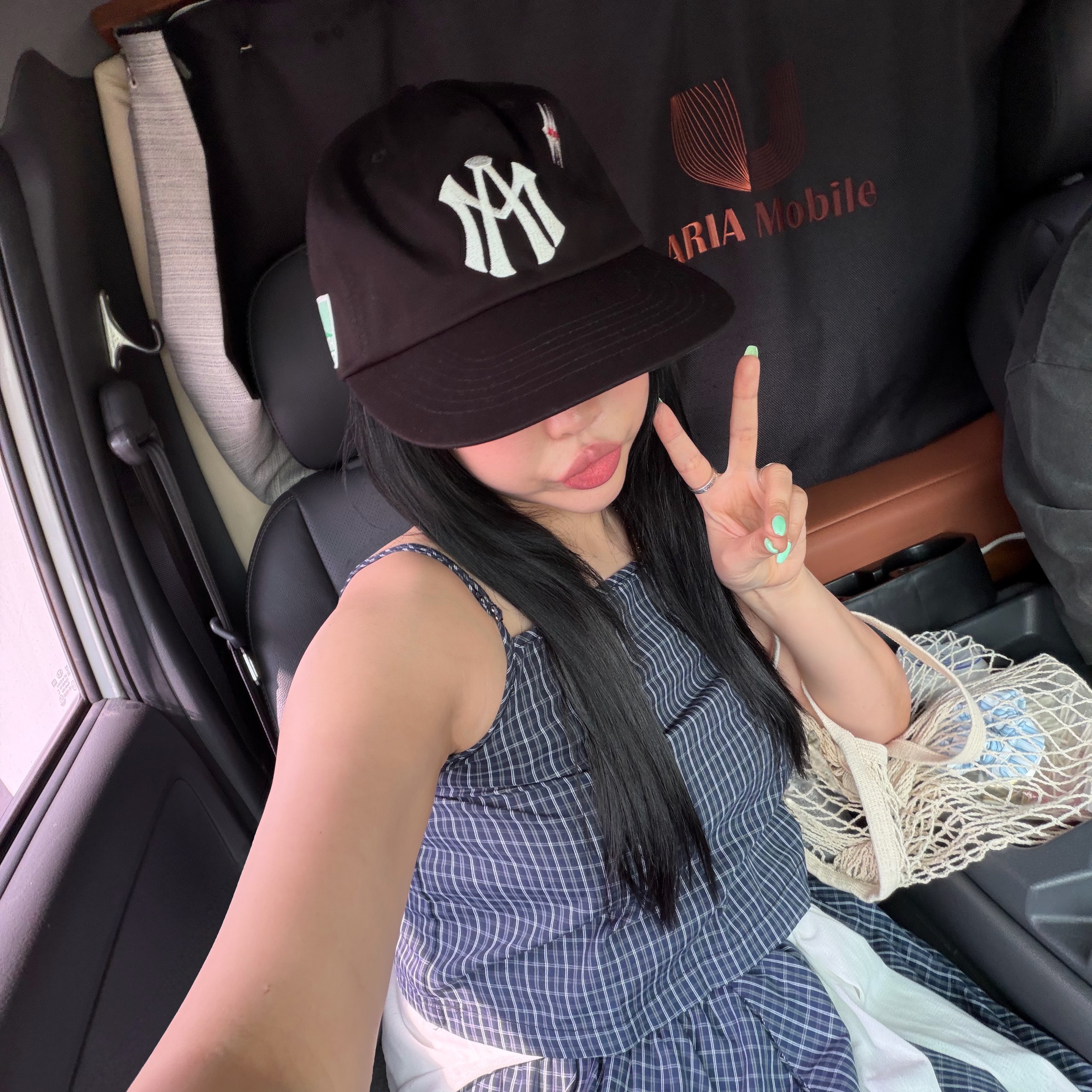 Aftermath Atm Logo Ball Cap Black 착용 스타일 - 1