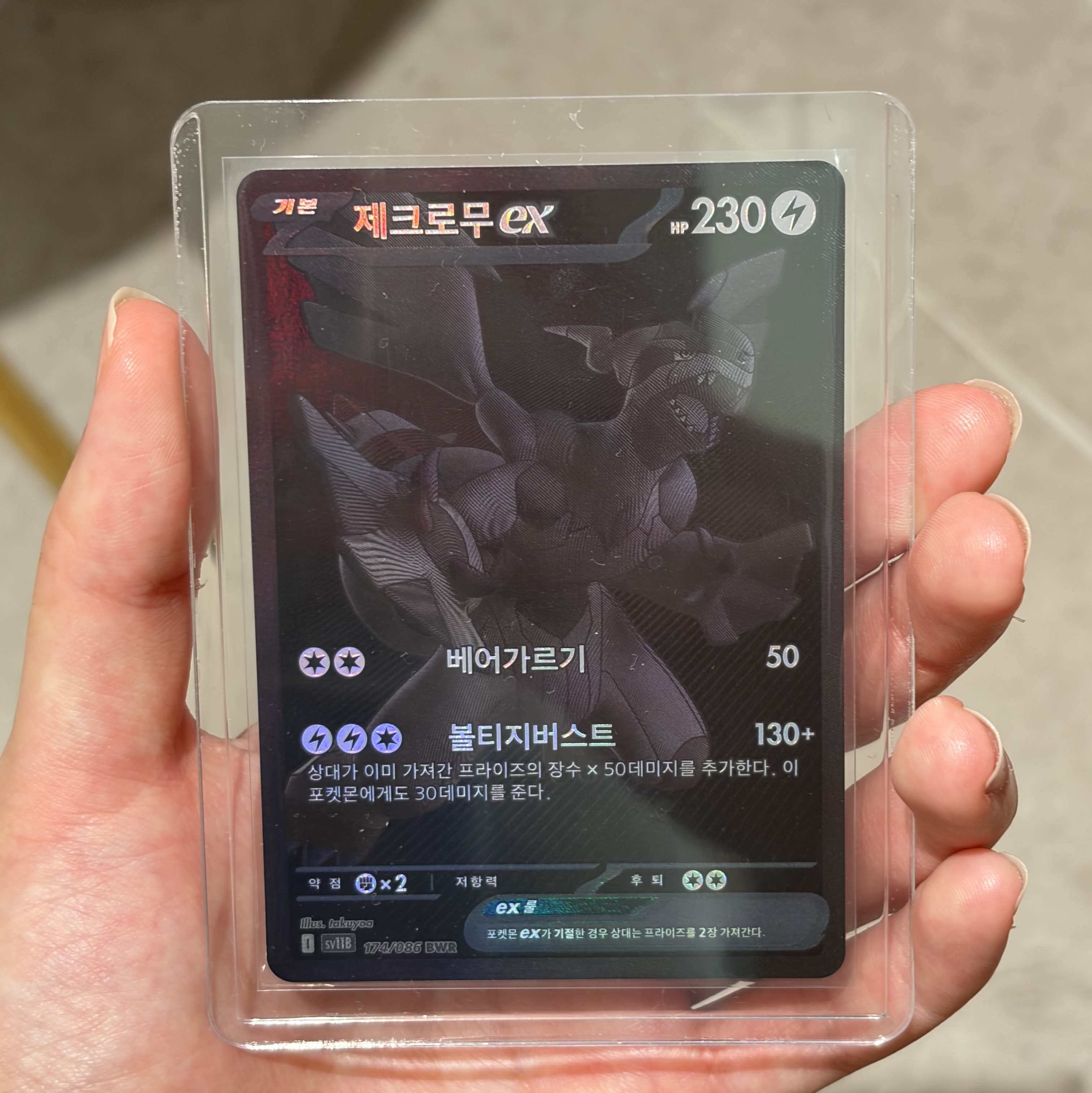 Pokemon TCG Zekrom ex BWR Black Bolt (Korean Ver.), Pokemon TCG Zekrom ex BWR Black Bolt (Japanese Ver.) 착용 스타일