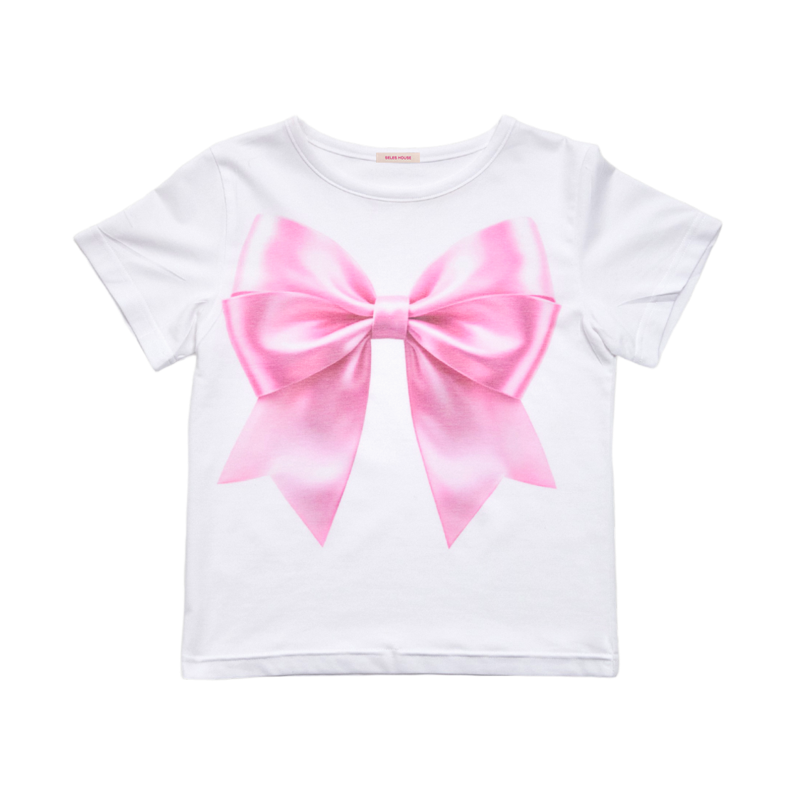 SH26SS-TS001WH SELES HOUSE Baby Ribbon Tee - White