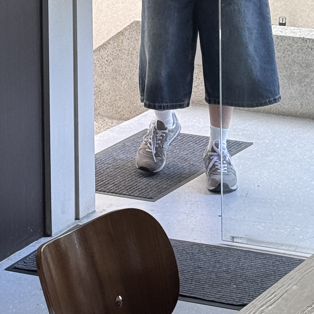 (W) New Balance 574 Worn By Anyone Grey - B Standard 착용 스타일