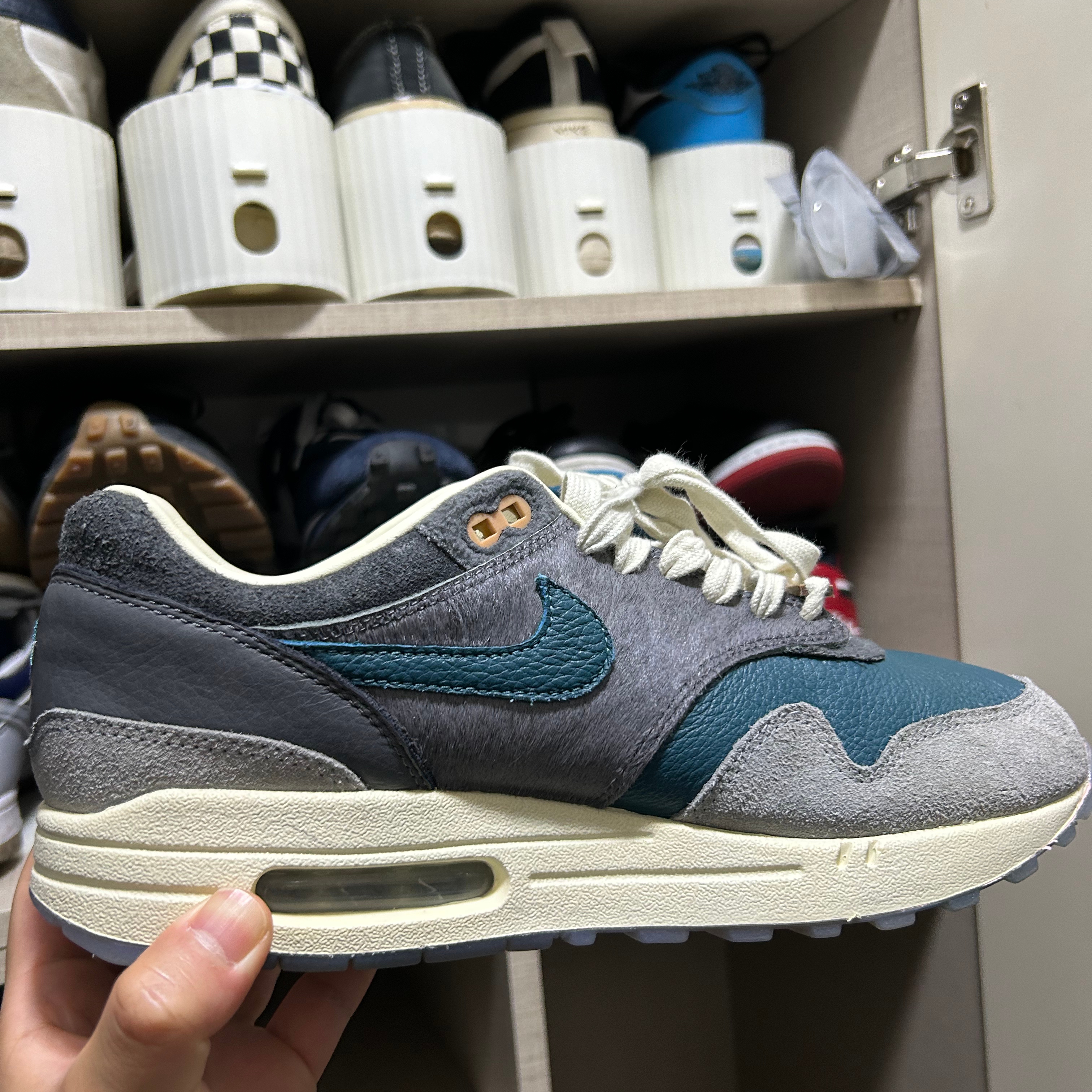 Nike x Kasina Air Max 1 SP Won-Ang Particle Grey 착용 스타일