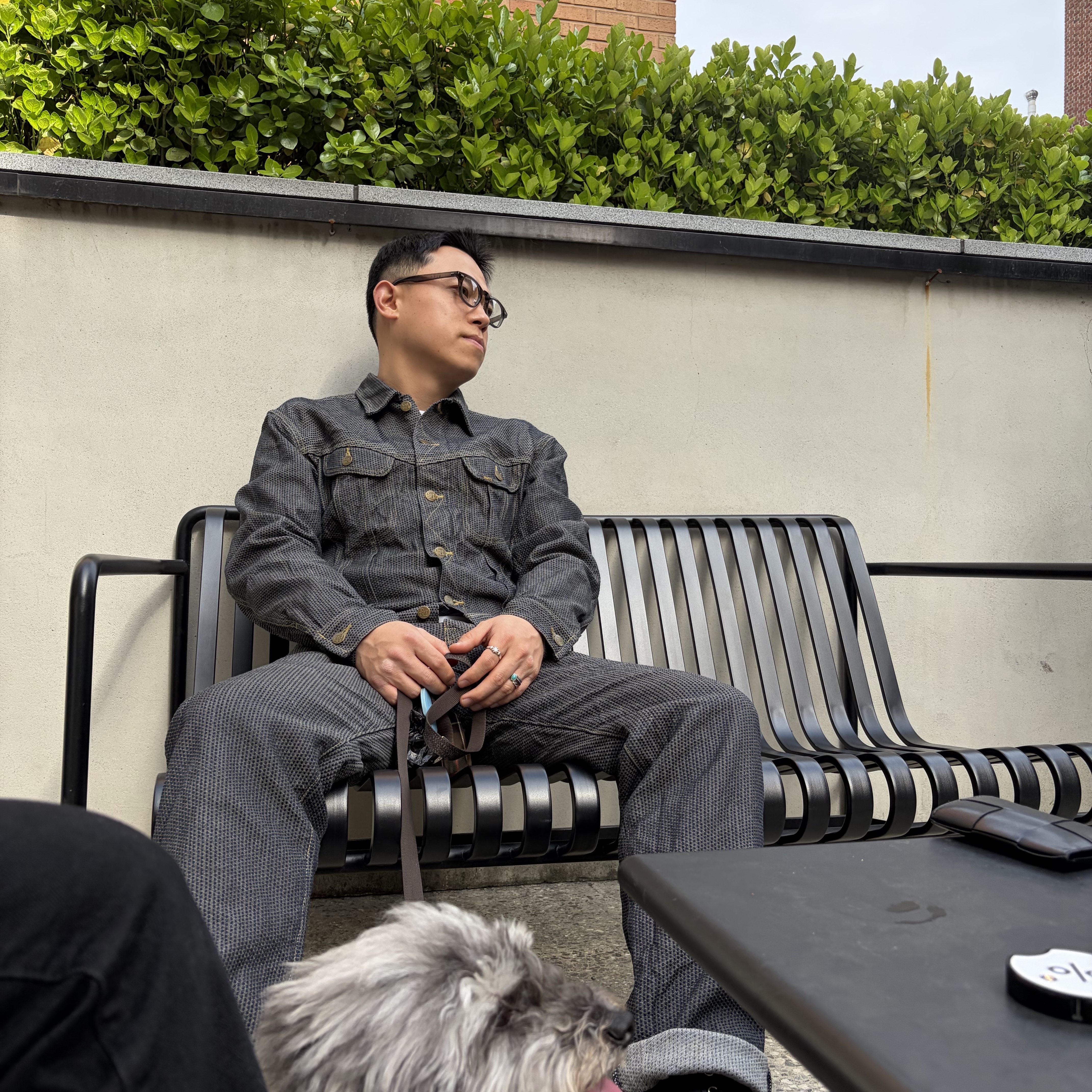 Kapital Century Denim Westerner long Jacket No. 7+S Gray, Kapital Century Denim 5P Monkey Cisco No.7 N7S Charcoal Indigo 착용 스타일