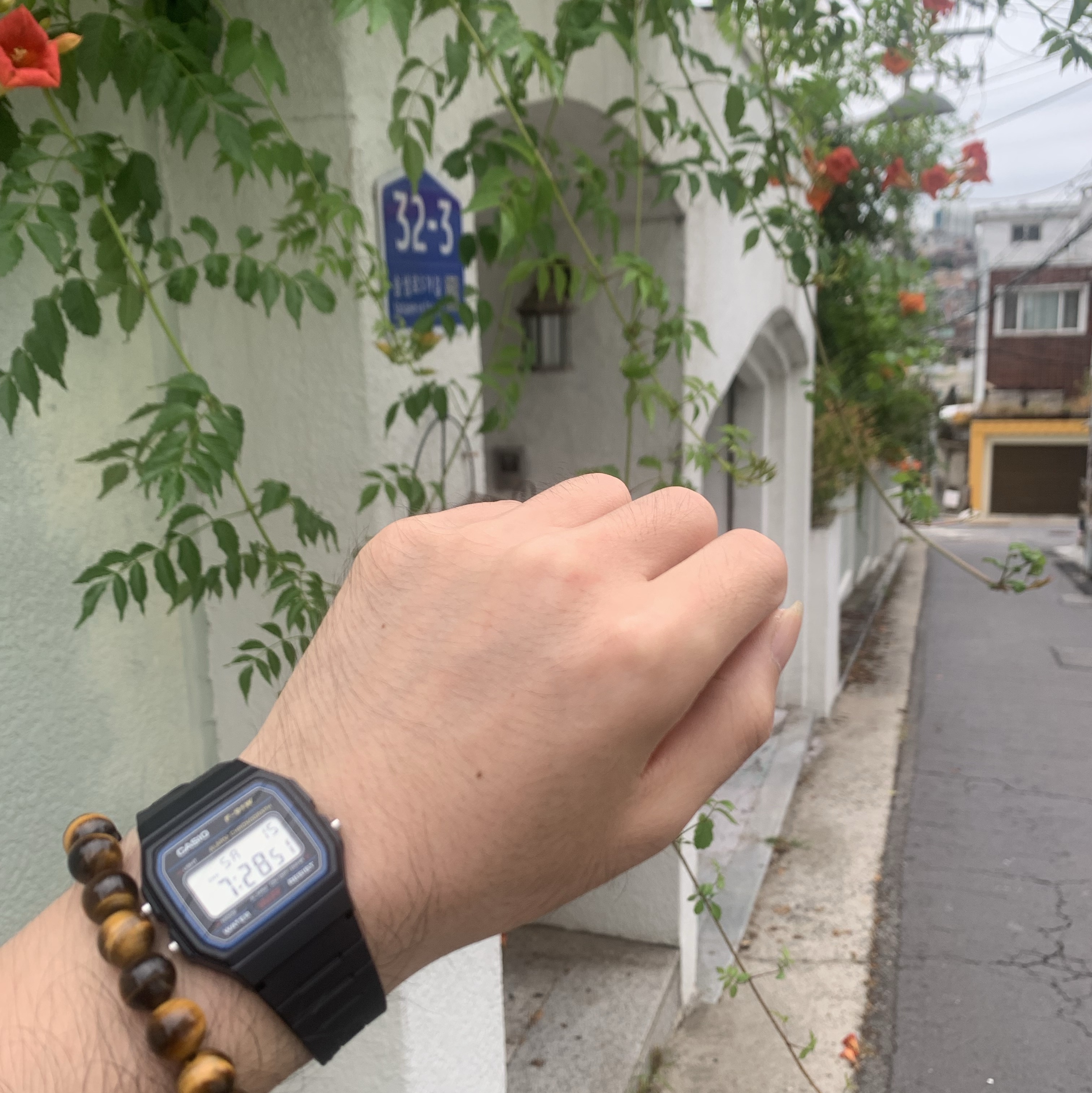 Casio F-91W-1 착용 스타일 - 2