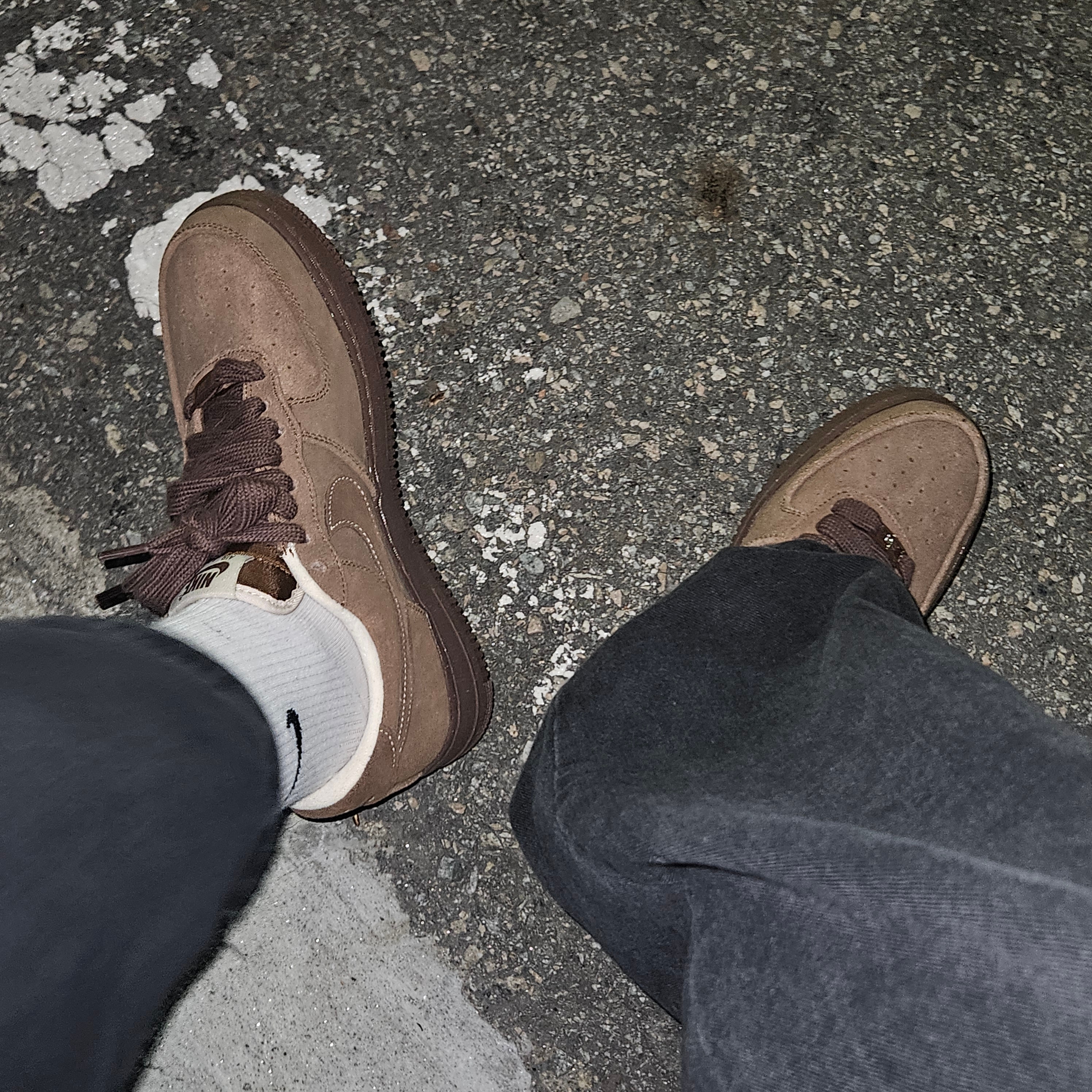 (W) Nike Air Force 1 '07 Cacao Wow 착용 스타일