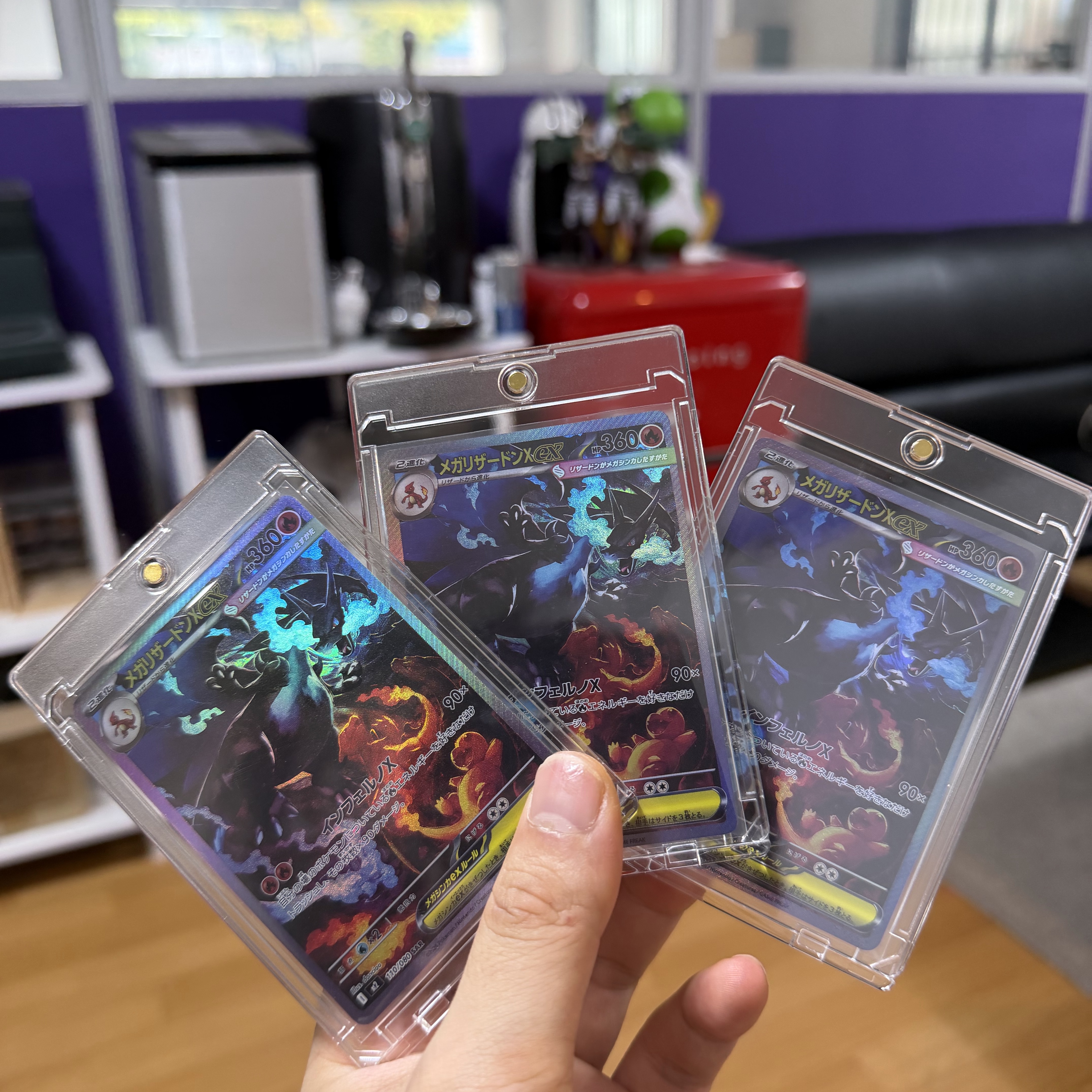 Pokemon TCG Mega Expansion Pack Inferno X Box (Japanese Ver.), Pokemon TCG Mega Charizard X ex SAR Inferno X (Japanese Ver.) 착용 스타일