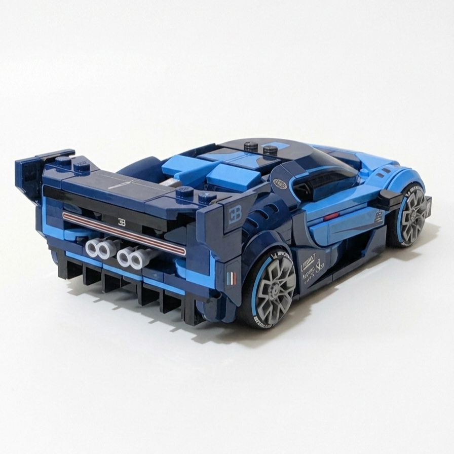Lego Speed Champions Bugatti Vision GT Hyper Sports Car 착용 스타일 - 3