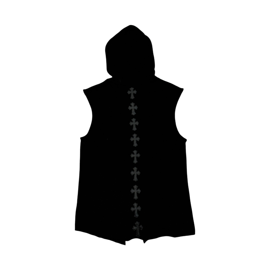 더도산 크롬하츠 백패치 후드 베스트(the dosan_ Chrome Hearts Back Cross Patches Hoodie Vest) - 2