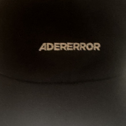 Ader Error Standic Cap Product. 1 Noir 착용 스타일