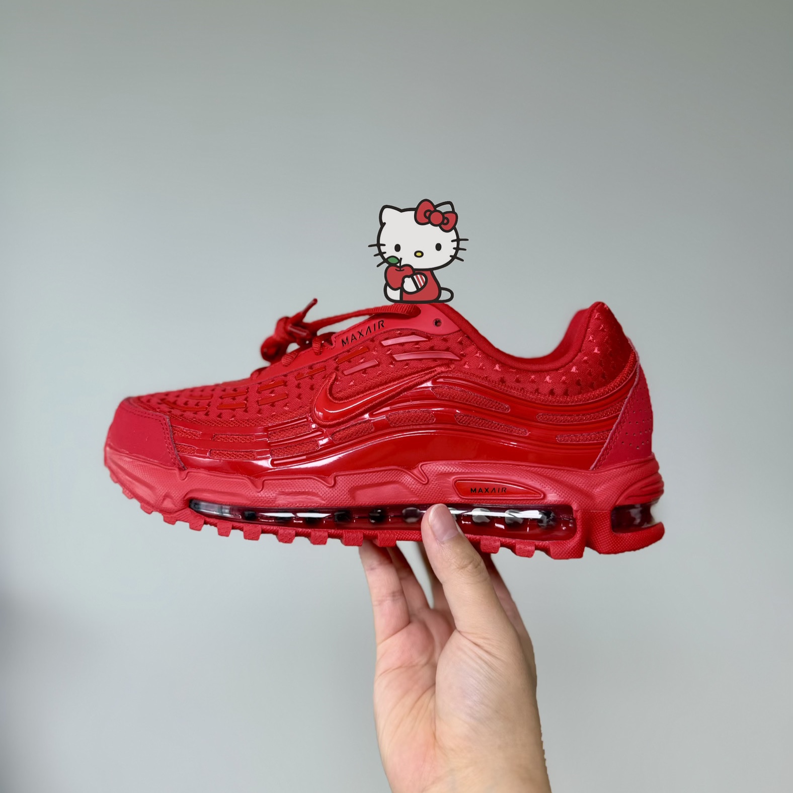 Nike Air Max TL 2.5 Valentine’s Day University Red Black 착용 스타일 - 1