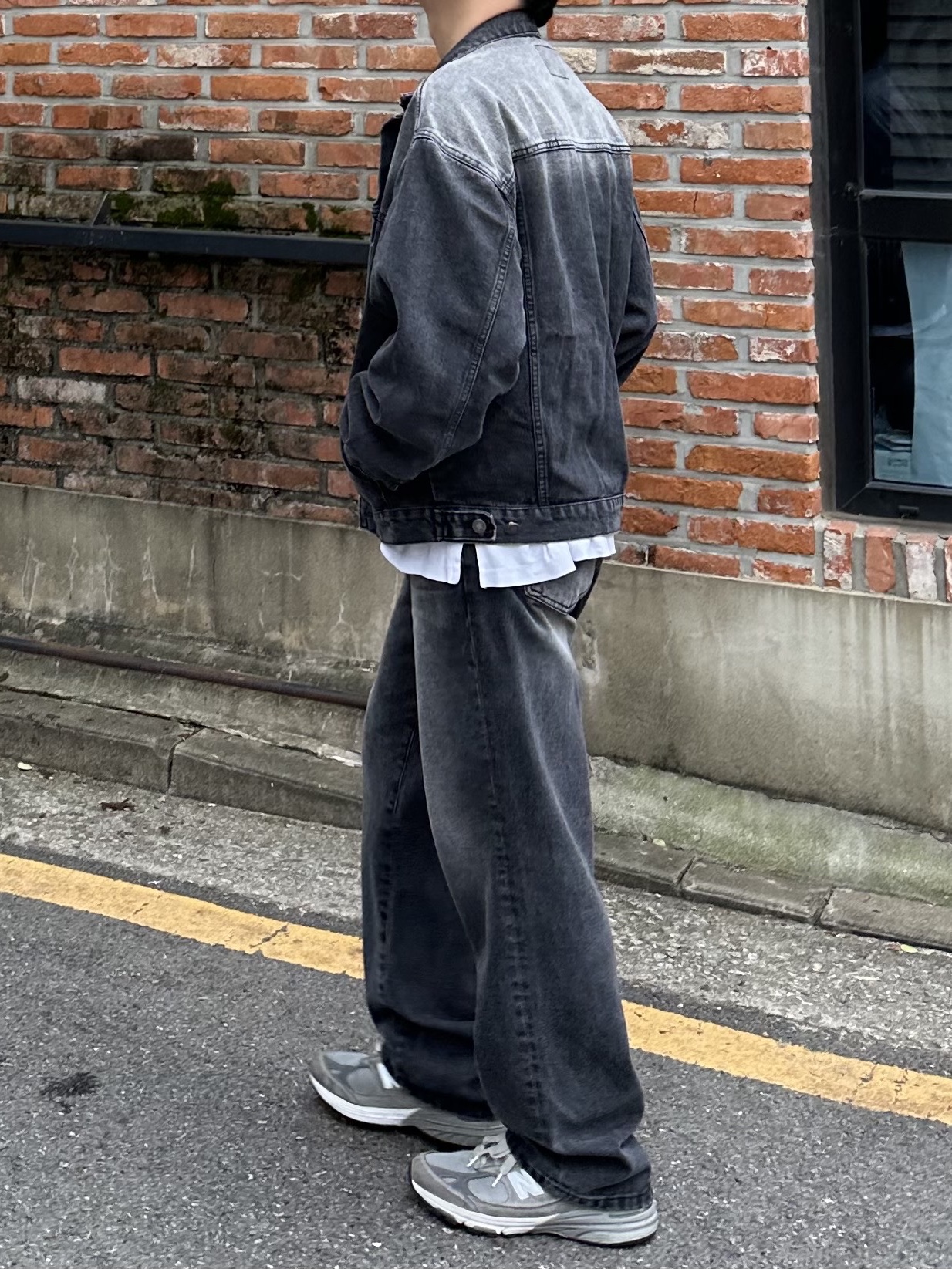 New Balance 993 Made in USA Grey - D Standard 착용 스타일 - 4