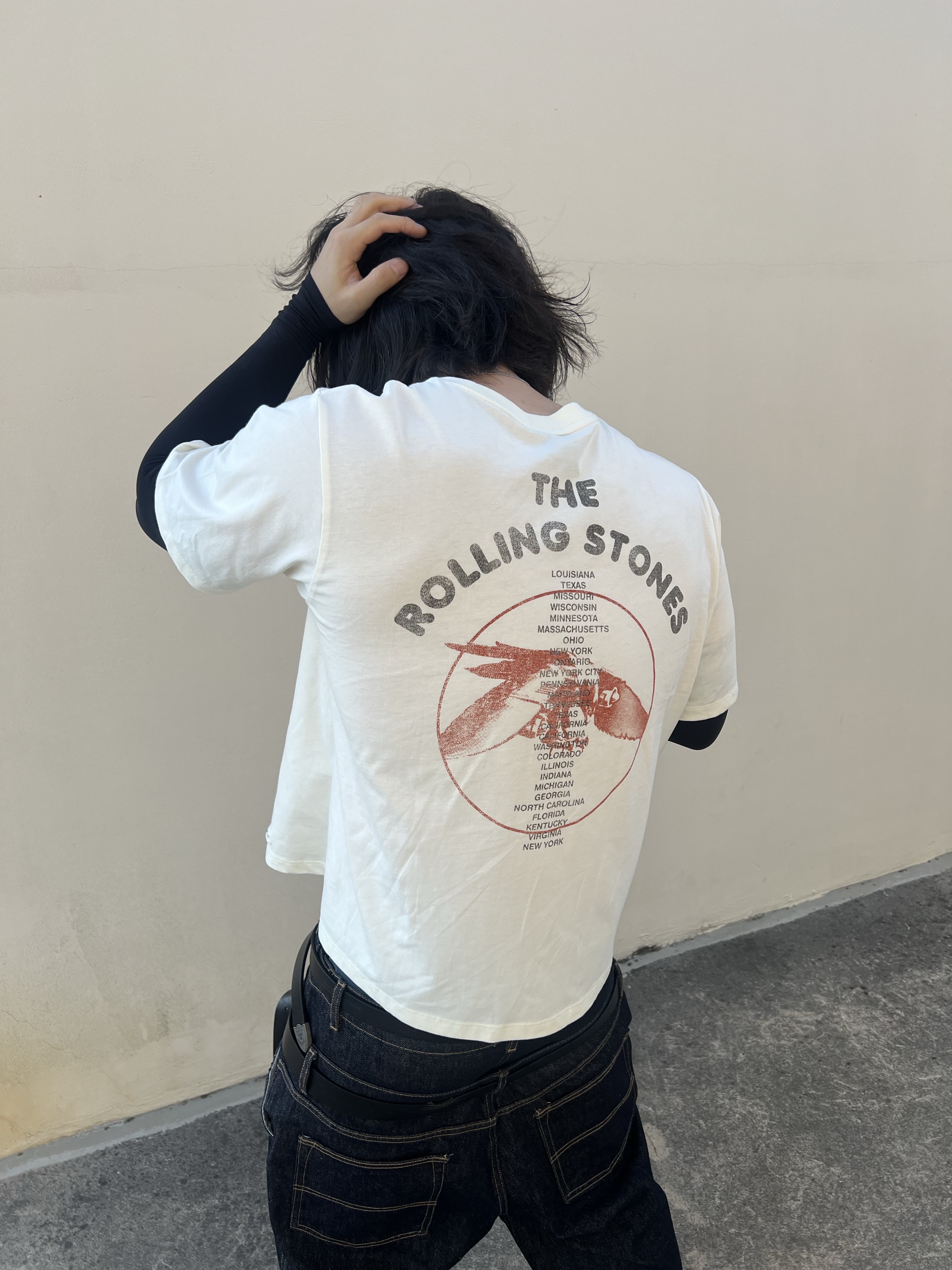 ROARINGRAD Double Obi Zip Denim Pants Indigo, AX CONNECTION Snake Pendant Chain Necklace 착용 스타일 - 6
