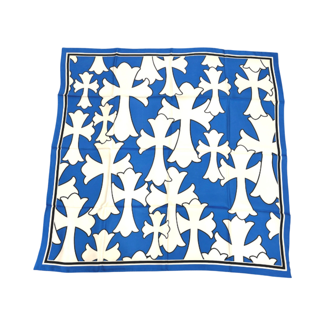 97117 the dosan_ Chrome Hearts Silk Cross Scarf