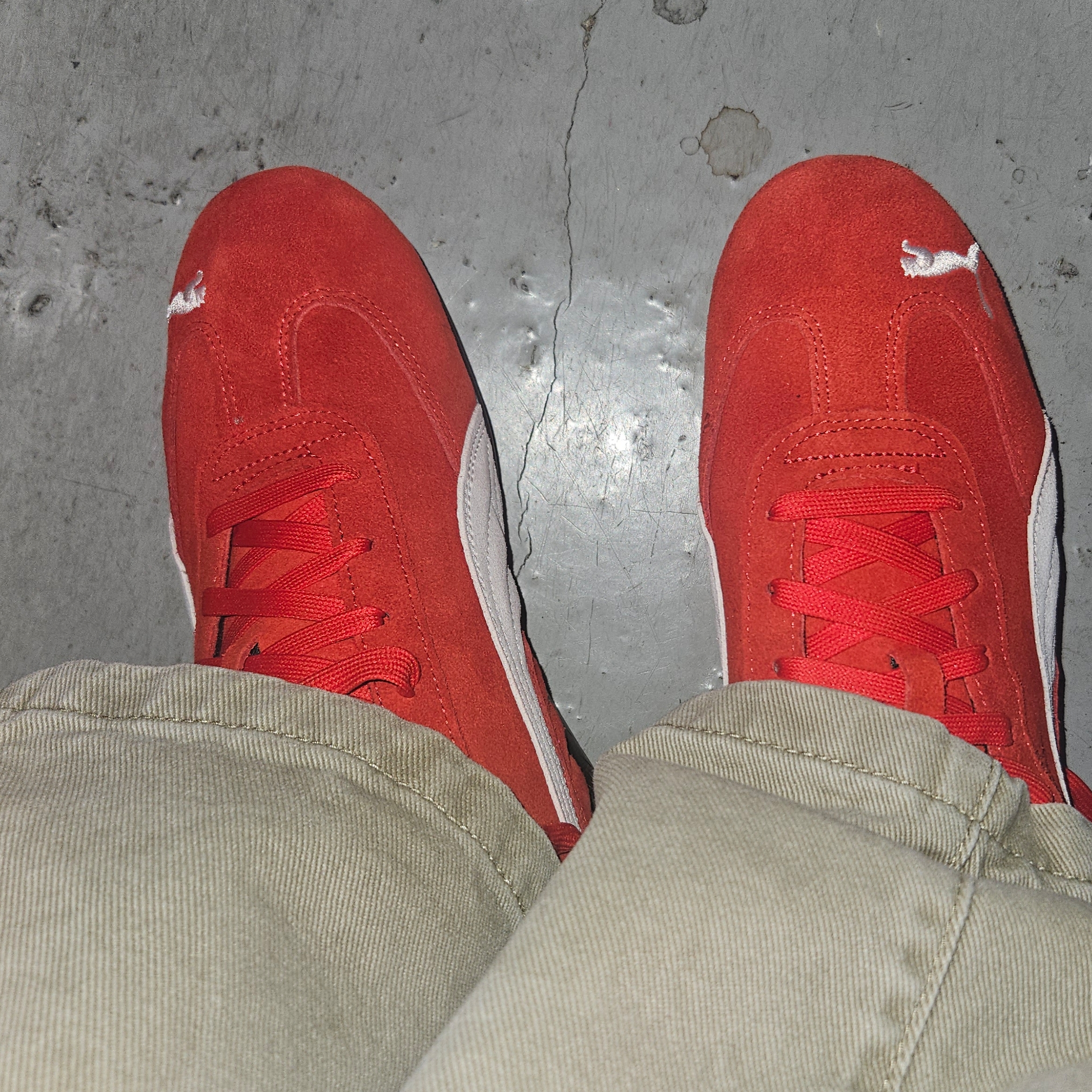 Puma Speedcat OG Red White 착용 스타일 - 2