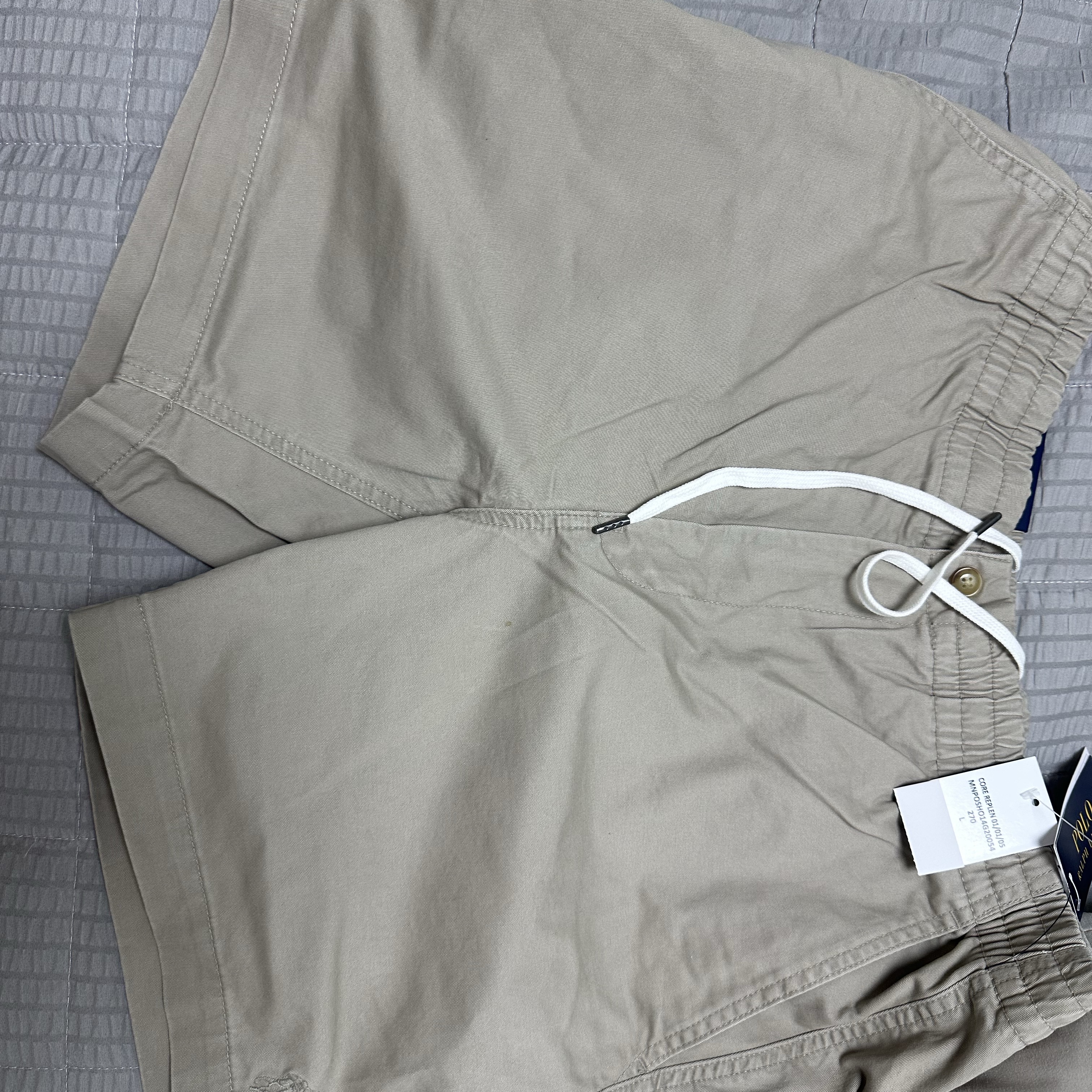 Polo Ralph Lauren 15.2cm Polo Prepster Stretch Chino Short Light Beige - 25FW 착용 스타일