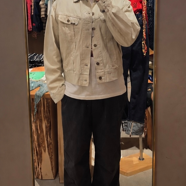 Kapital Vintage Satin Westerner Regular Natural 착용 스타일