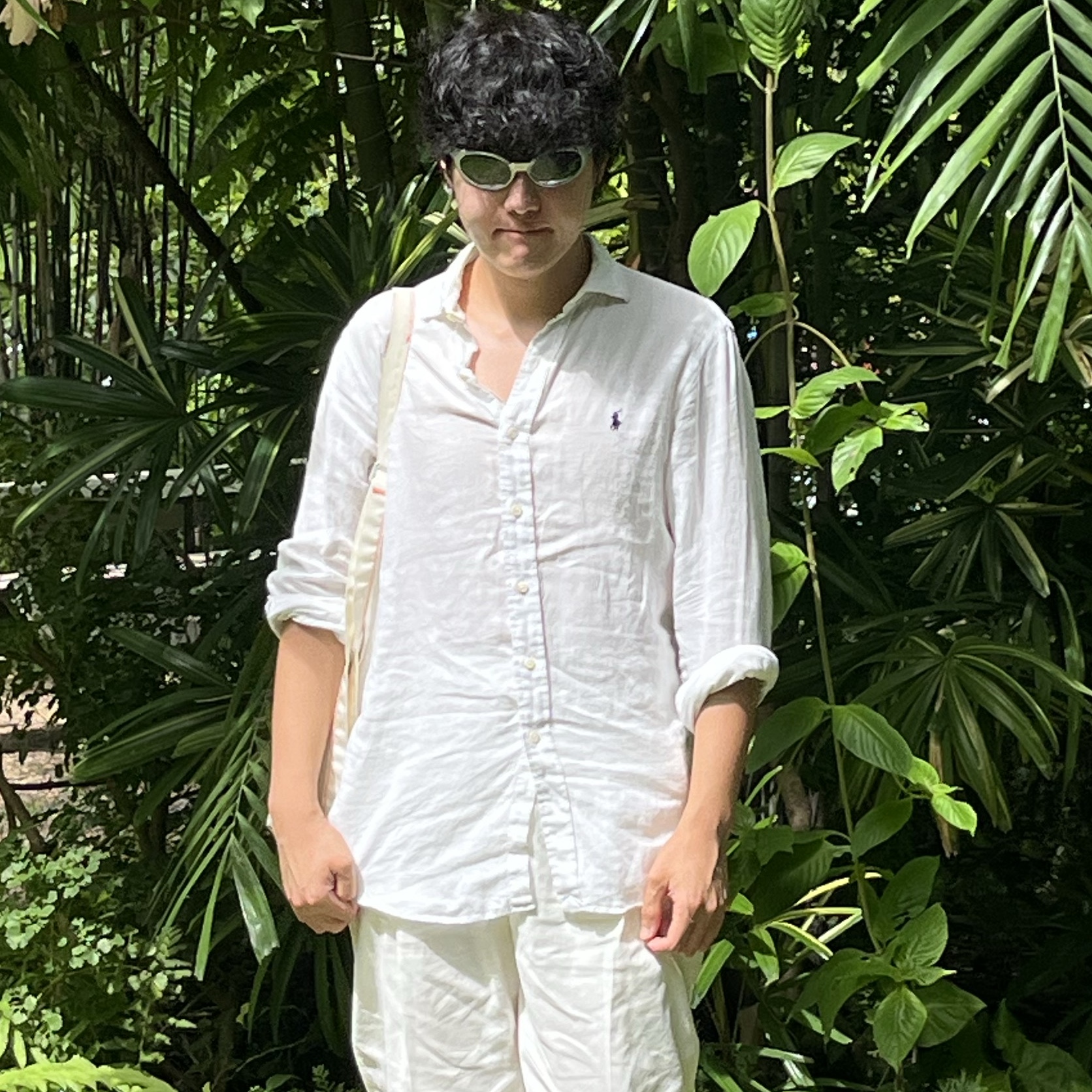 [20% 적립] Polo Ralph Lauren Custom Fit Oxford Shirt White 착용 스타일