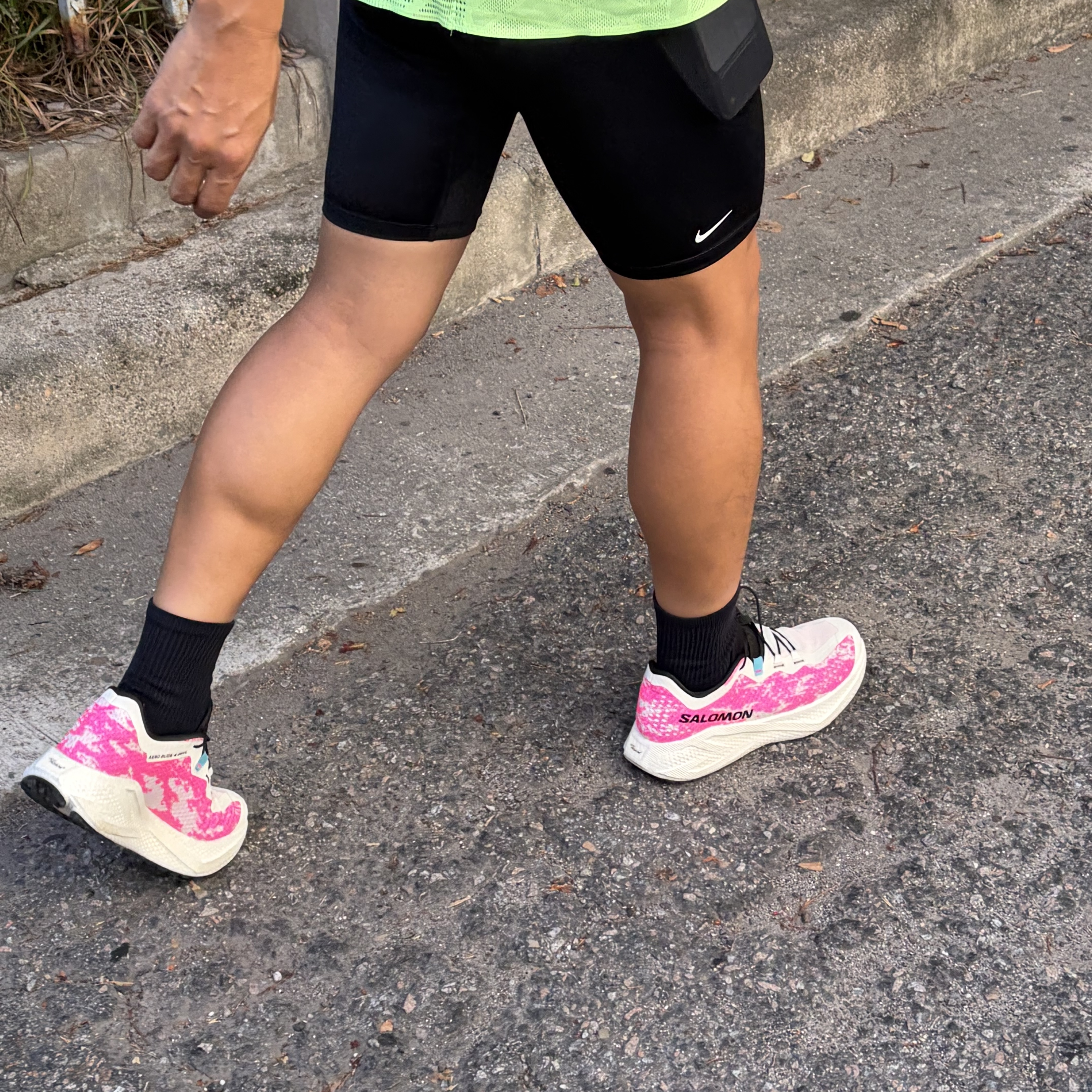 Nike ACG Lava Loops Dri-Fit ADV Half Trail Running Tights Black Summit White - Asia 착용 스타일