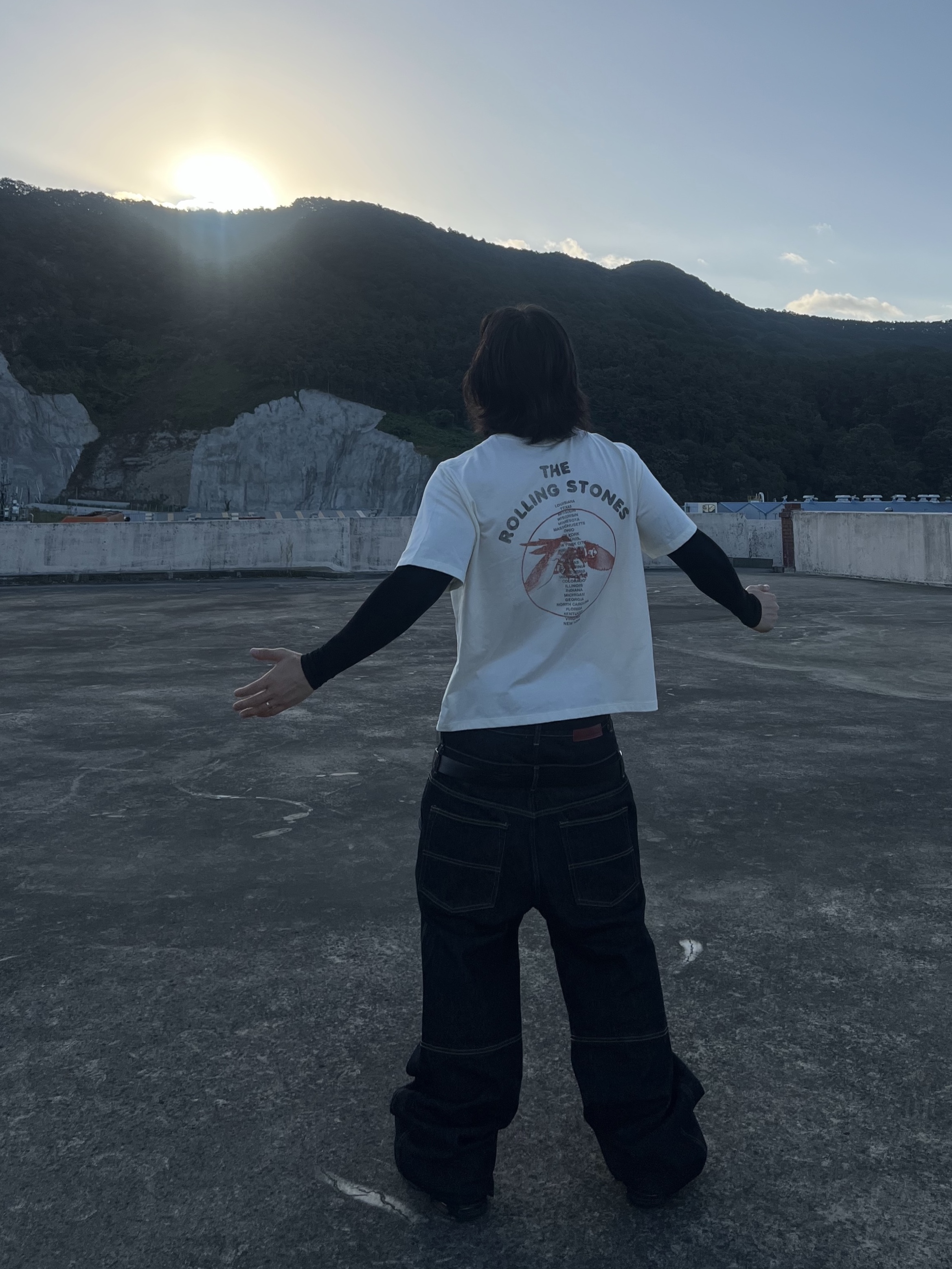 ROARINGRAD Double Obi Zip Denim Pants Indigo, AX CONNECTION Snake Pendant Chain Necklace 착용 스타일 - 9