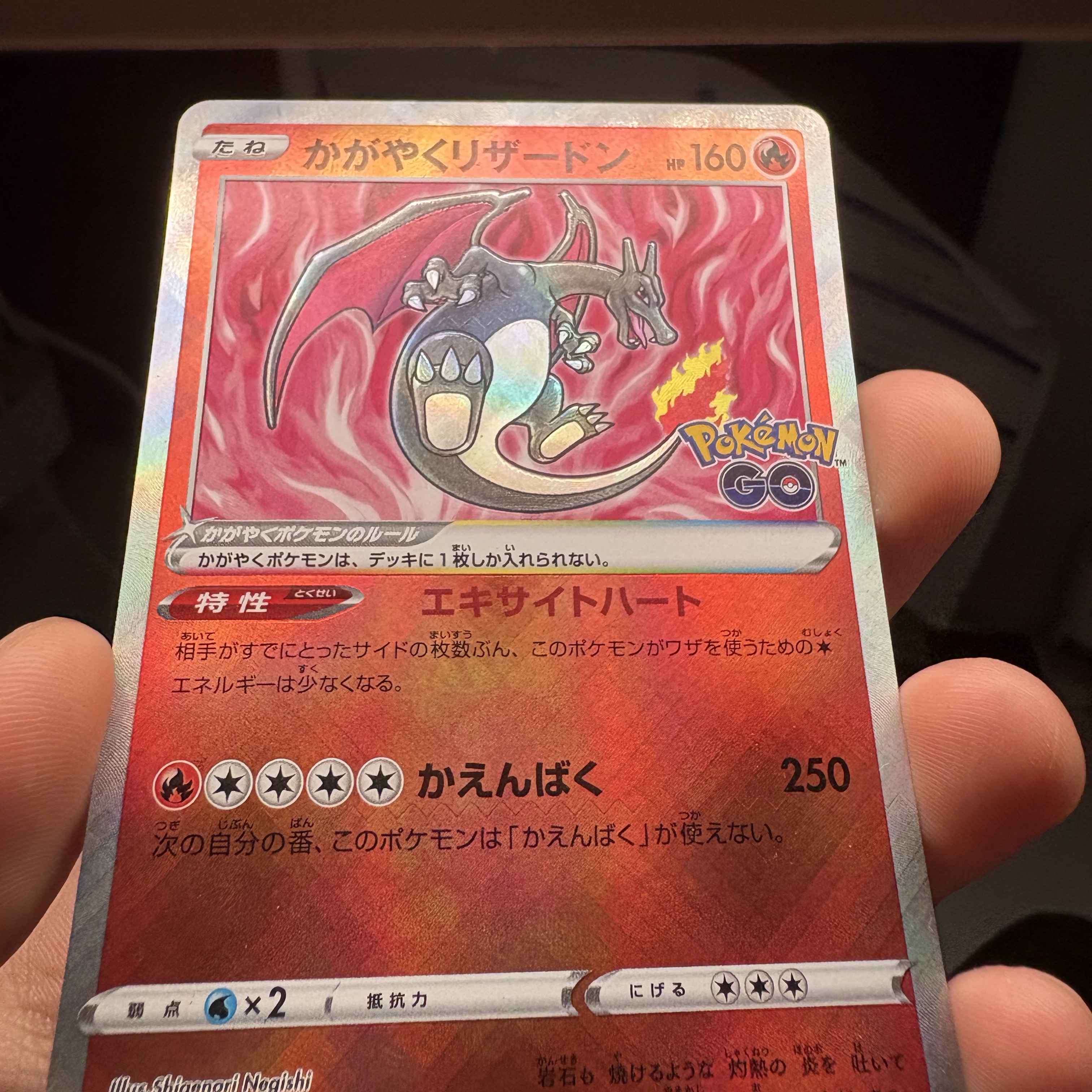 Pokemon TCG Radiant Charizard K Pokemon GO (Japanese Ver.) 착용 스타일 - 1