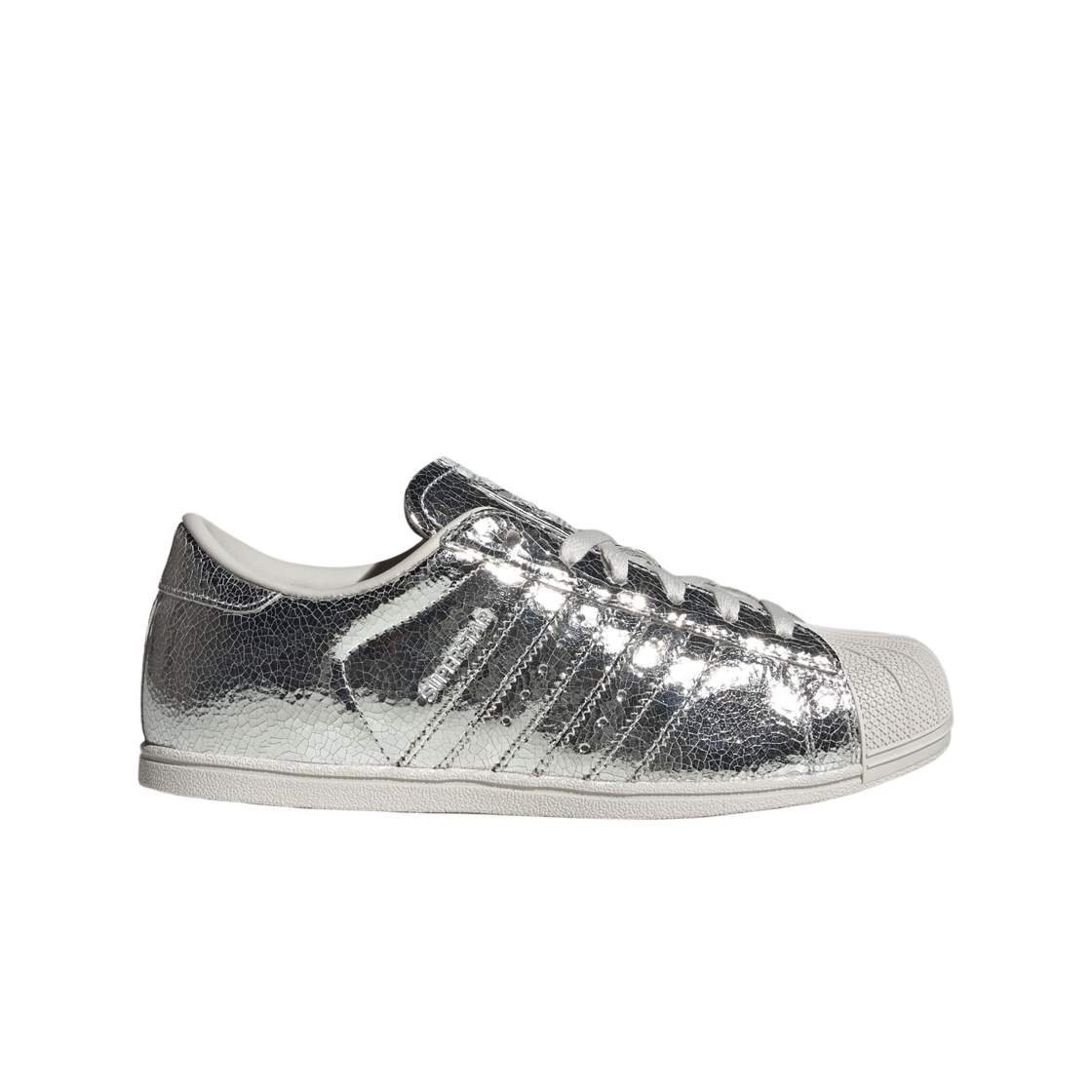 HP3760 (W) Adidas Superstar Low Pro Silver Metallic Grey One