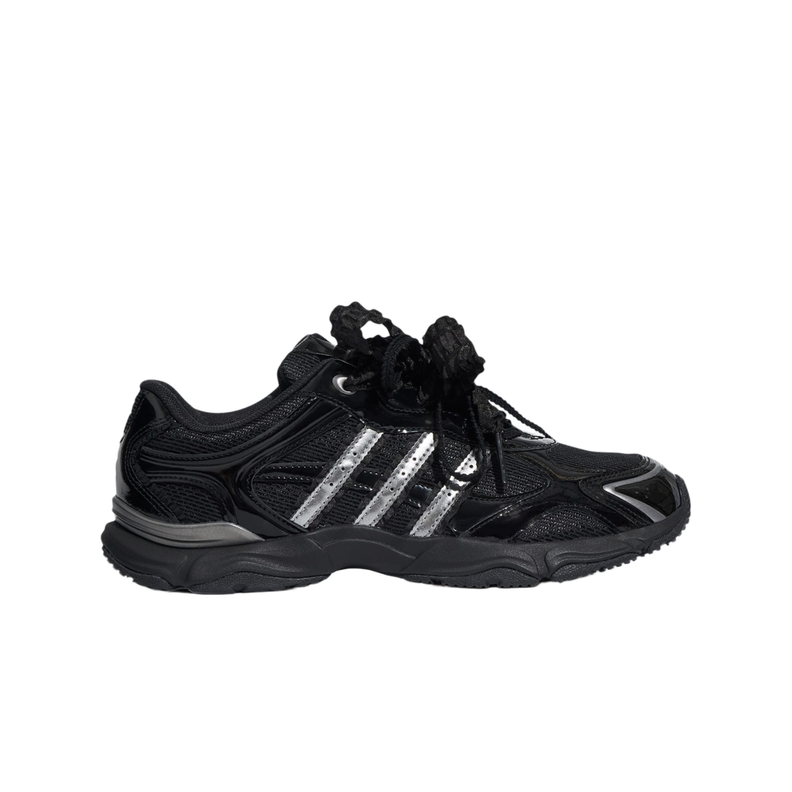 KZ9639 (W) Adidas Whisper Glide Hype Core Black Iron Metallic