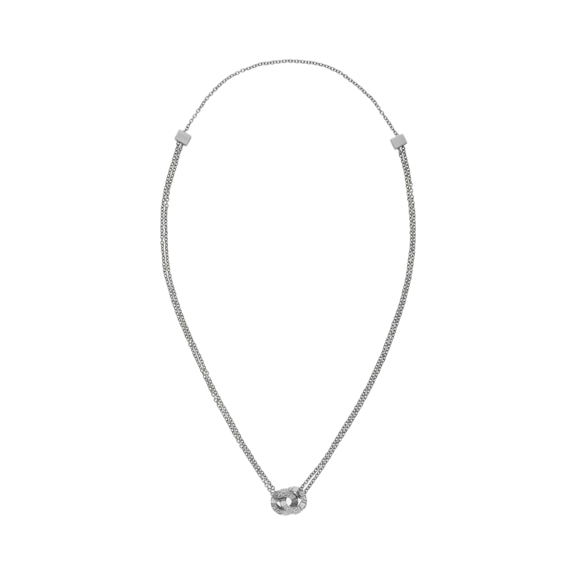 1022781-1A00620-3J030 (W) Versace Greca Necklace Silver