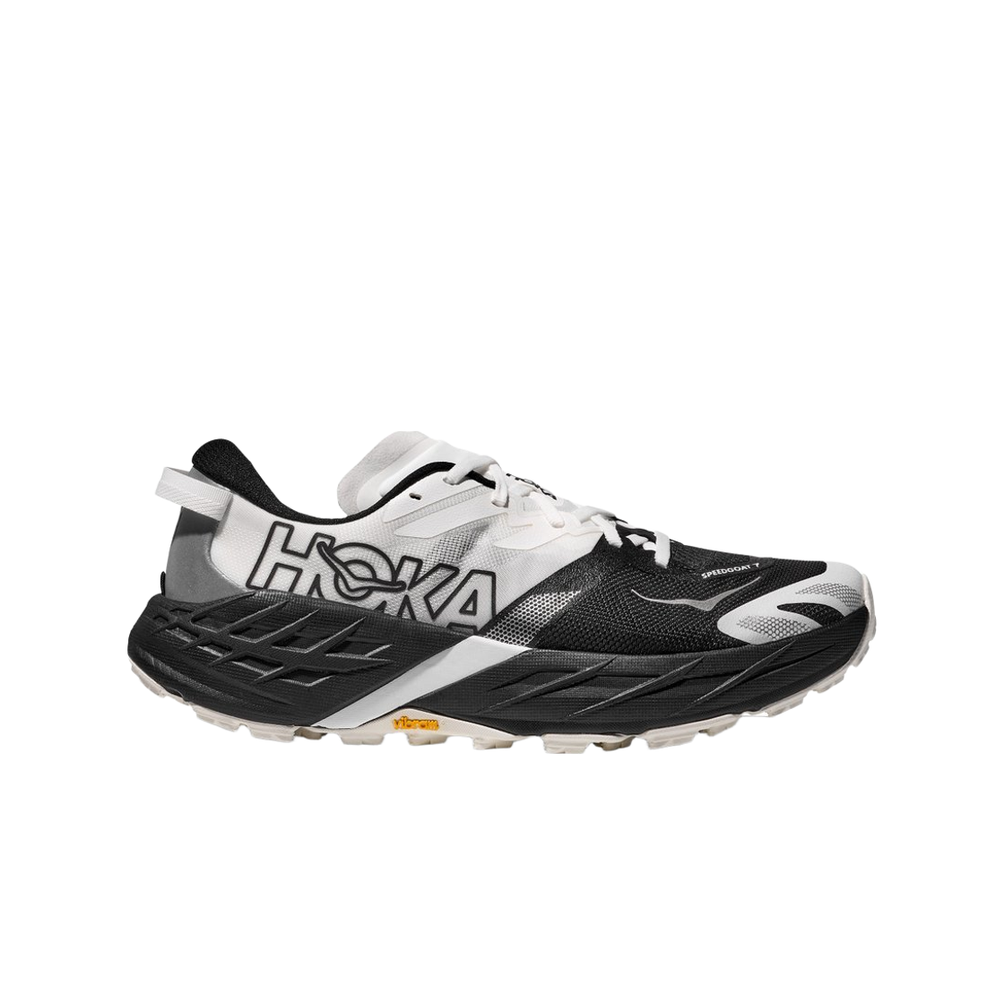 1171930-BWHT Hoka Speedgoat 7 Black White - Wide